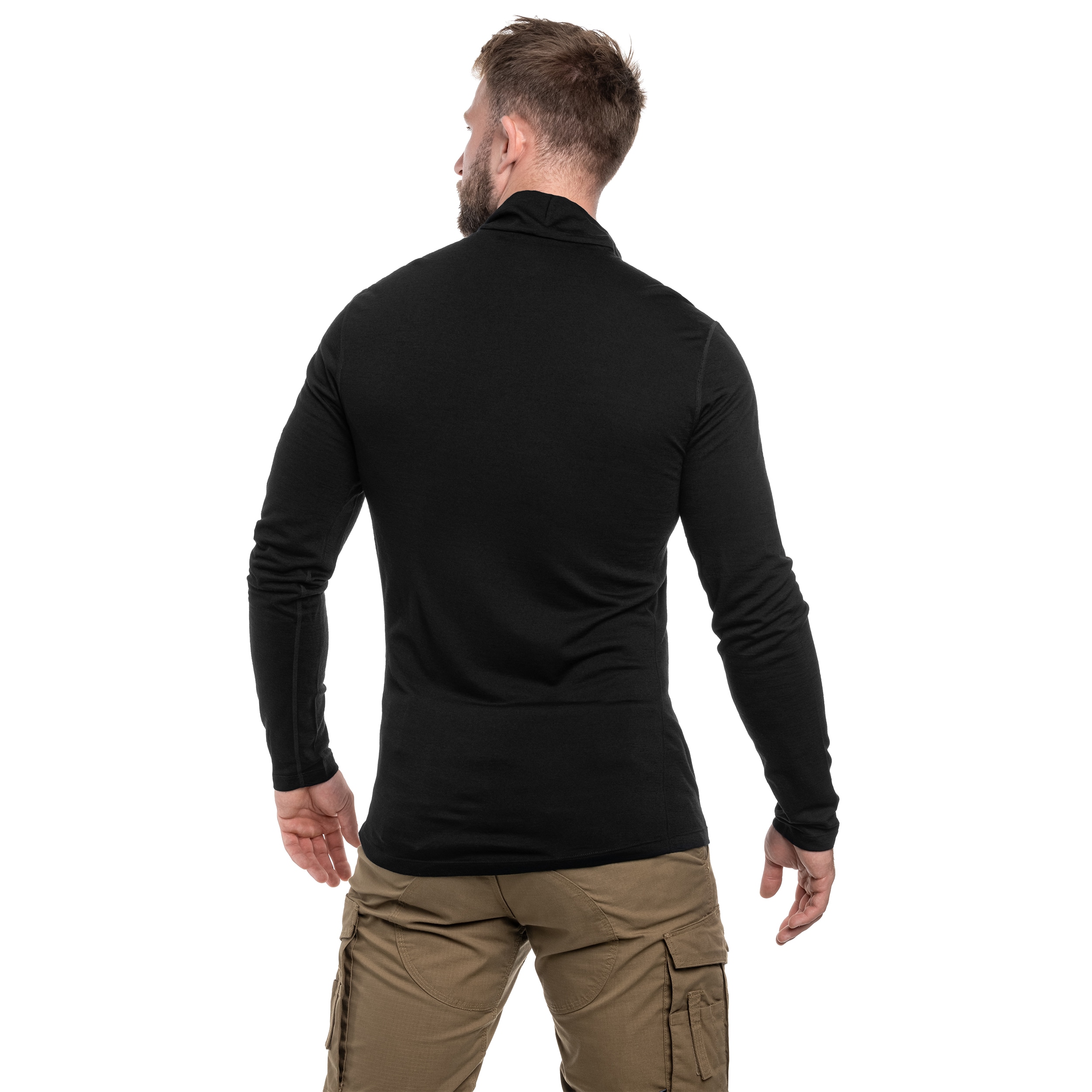 Koszulka termoaktywna Icebreaker Merino Oasis Half Zip - Black