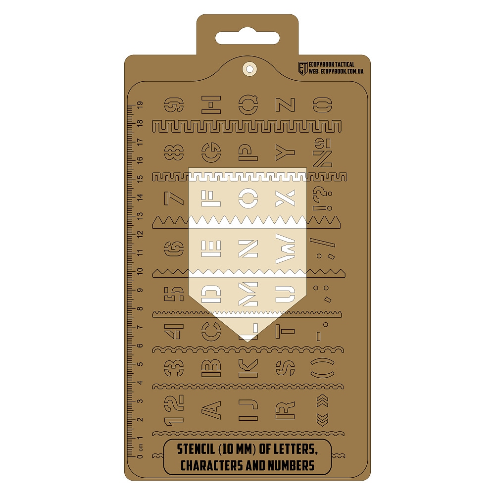 Linijka M-Tac Ecopybook Tactical Stencil Symbols NATO