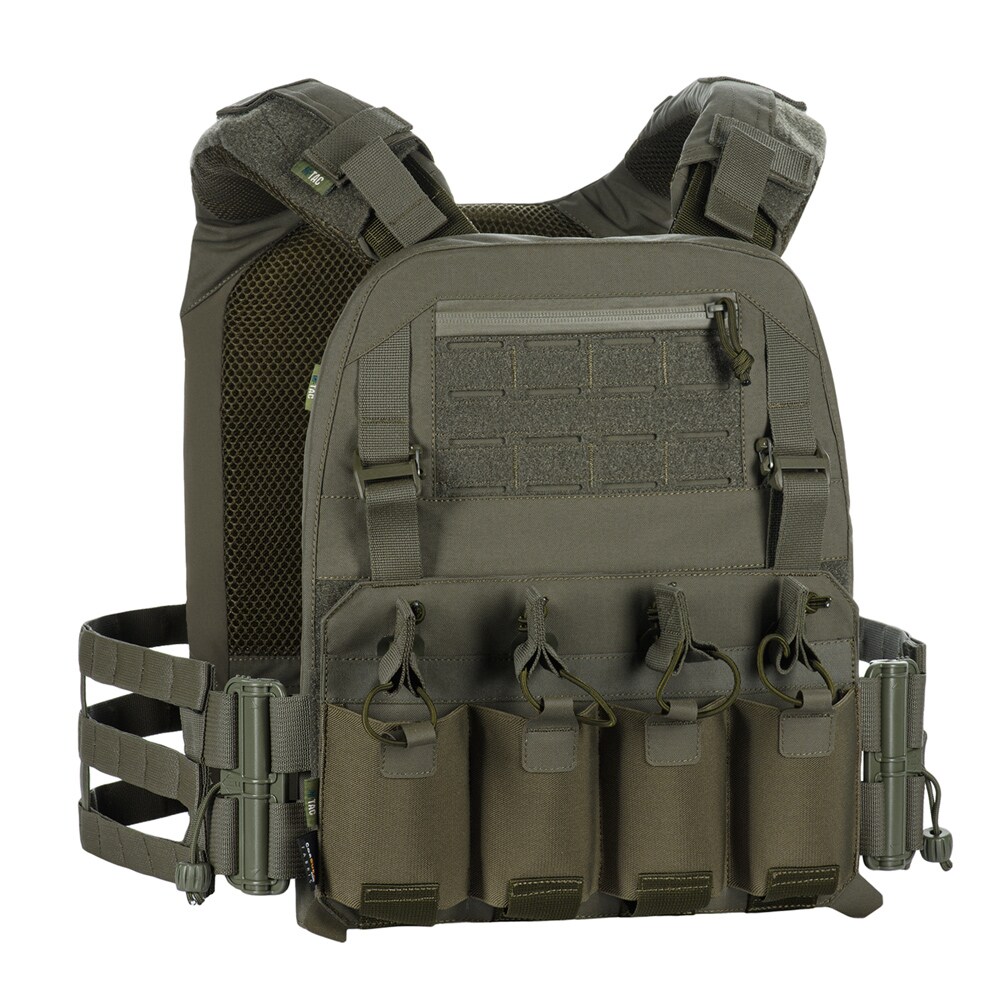 Kamizelka taktyczna typu Plate Carrier M-Tac Cuirass Fast Elite Ranger Green - na płyty L/XL