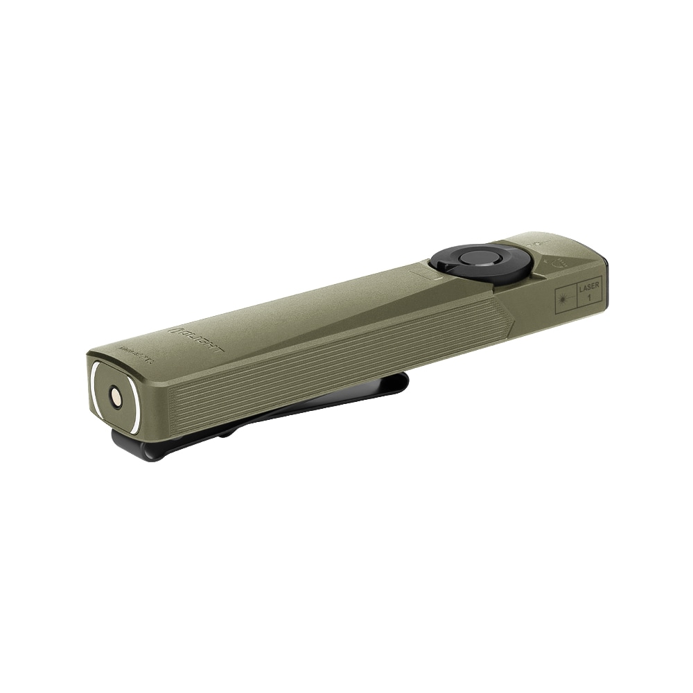 Latarka ze wskaźnikiem laserowym Olight Arkfeld Ultra UV Cool White OD Green - 1400 lumenów