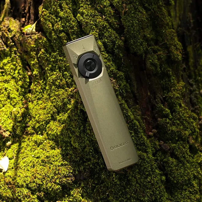 Latarka ze wskaźnikiem laserowym Olight Arkfeld Ultra UV Cool White OD Green - 1400 lumenów