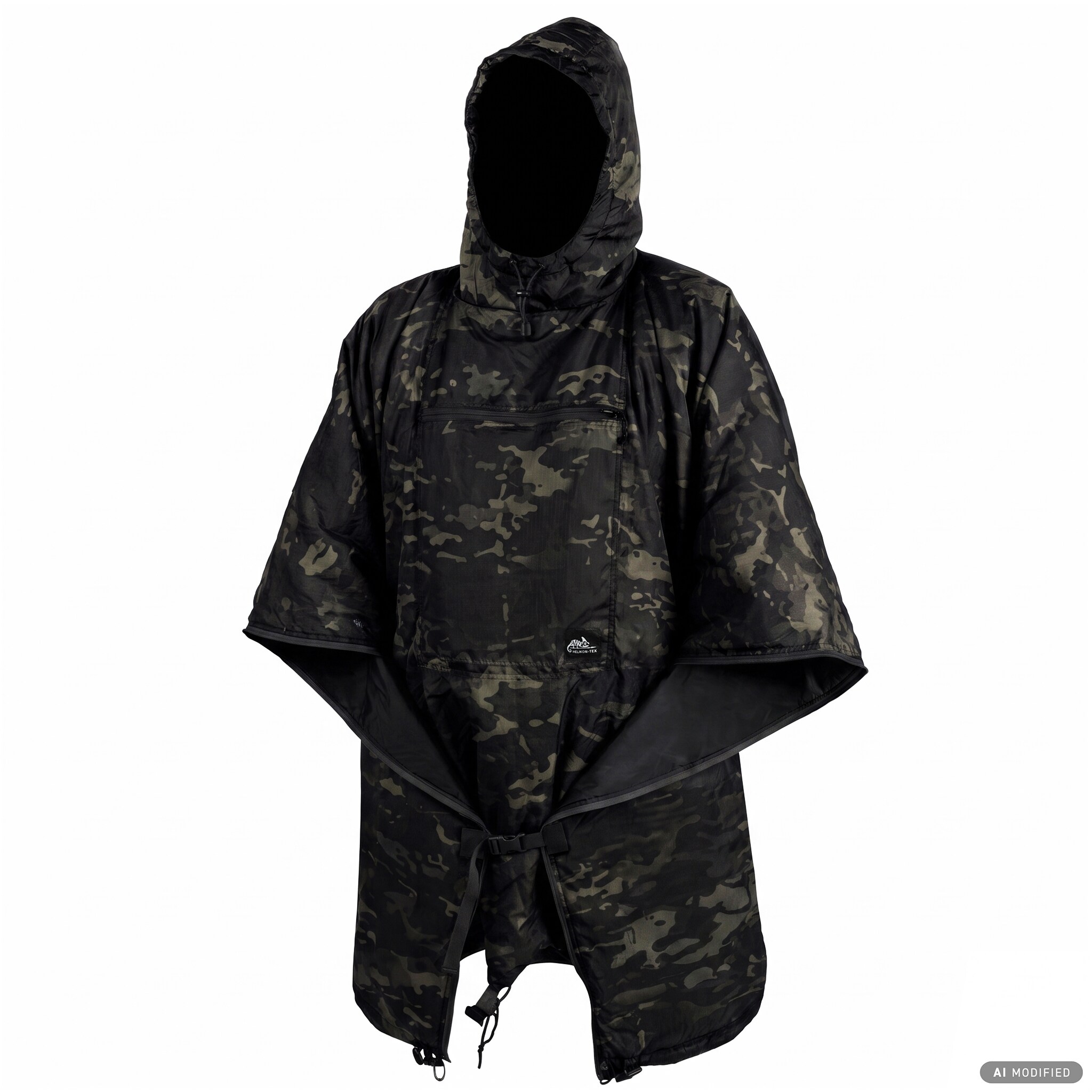 Ponczo Helikon-Tex Swagman Roll Climashield Apex z funkcją śpiwora - MultiCam Black