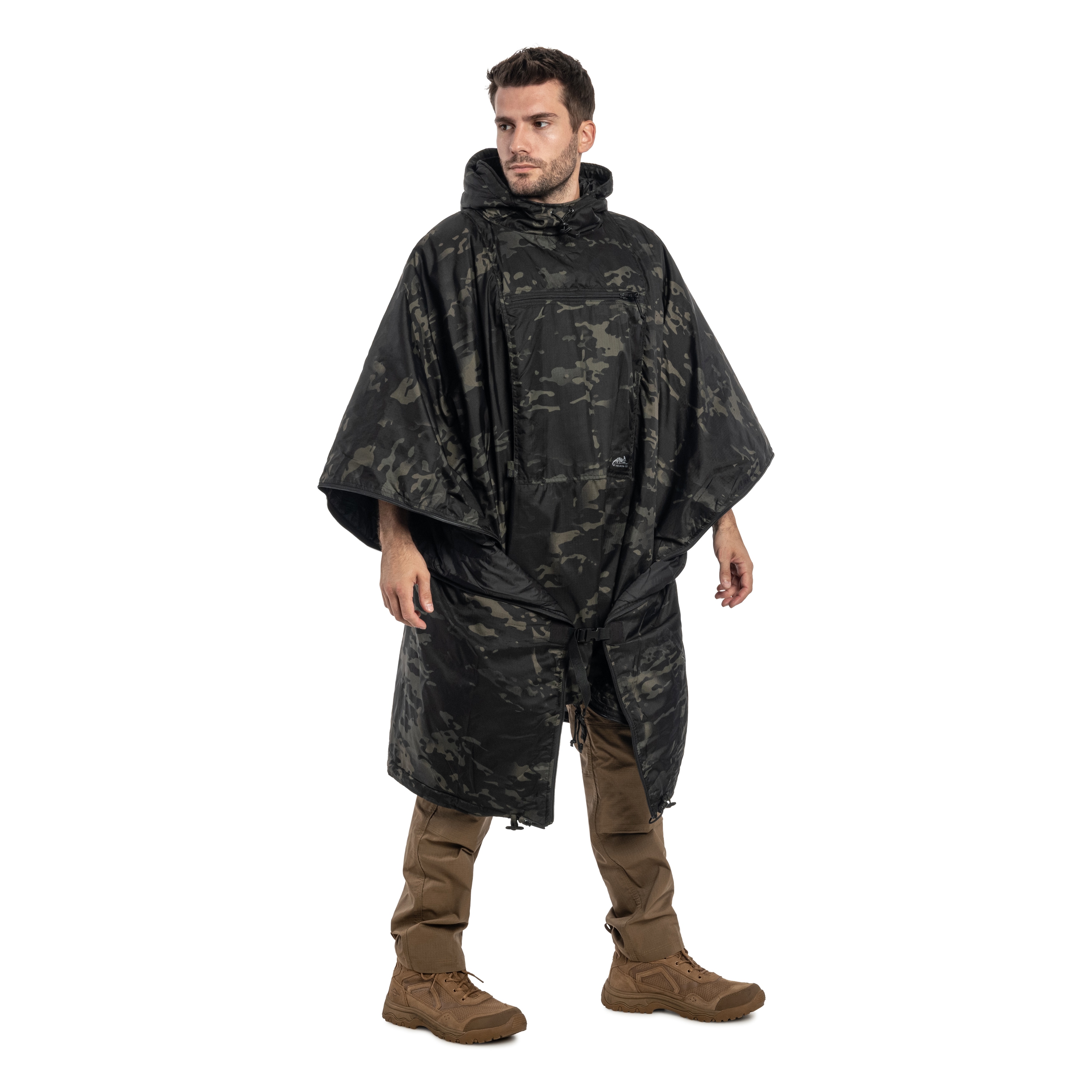 Пончо Helikon-Tex Swagman Roll Climashield Apex з функцією спального мішка - MultiCam Black