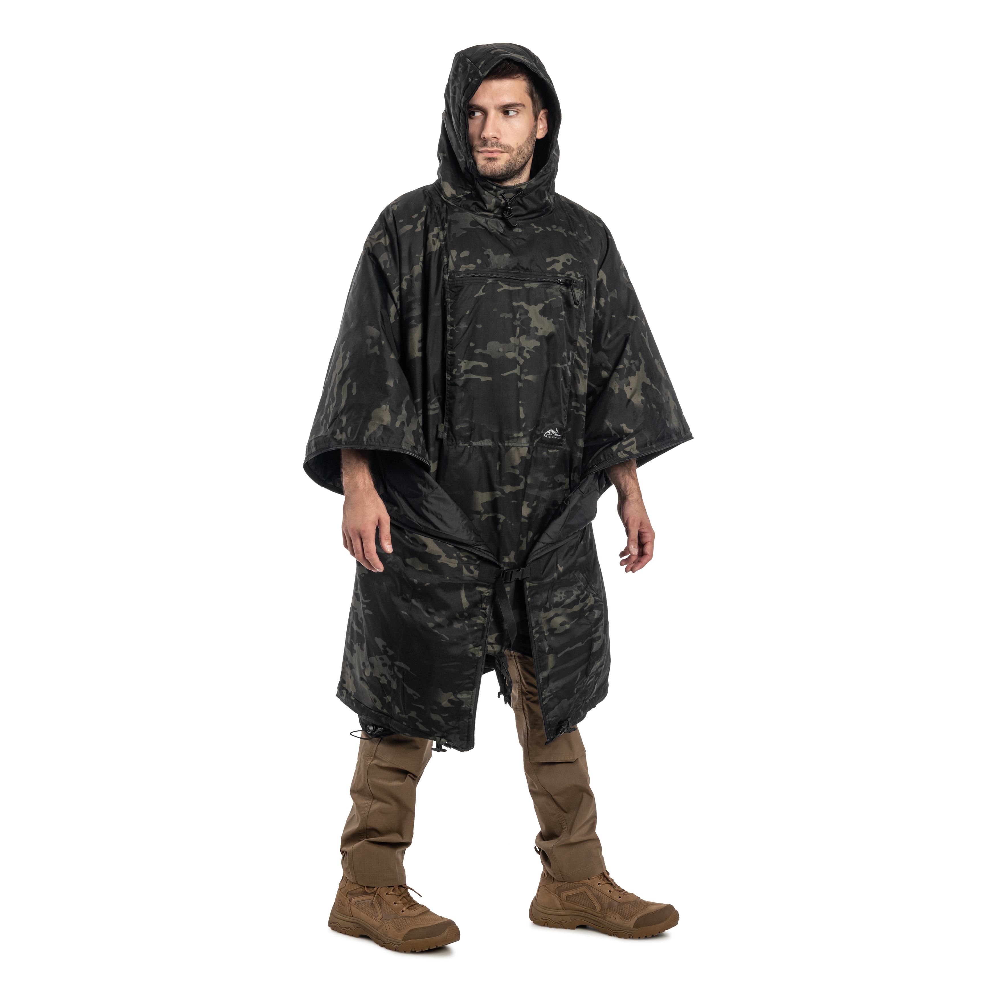 Пончо Helikon-Tex Swagman Roll Climashield Apex з функцією спального мішка - MultiCam Black