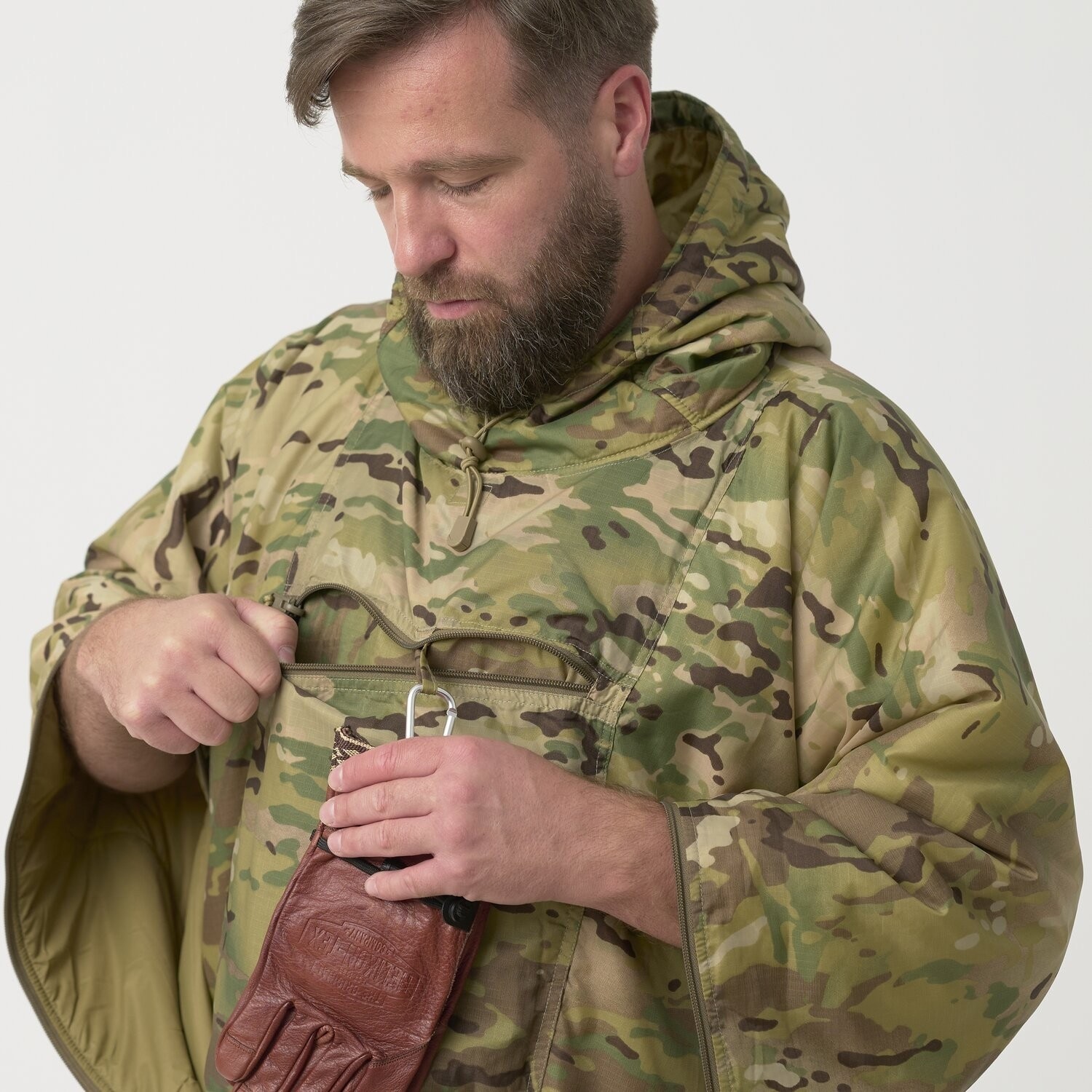 Ponczo Helikon-Tex Swagman Roll Climashield Apex z funkcją śpiwora - MultiCam