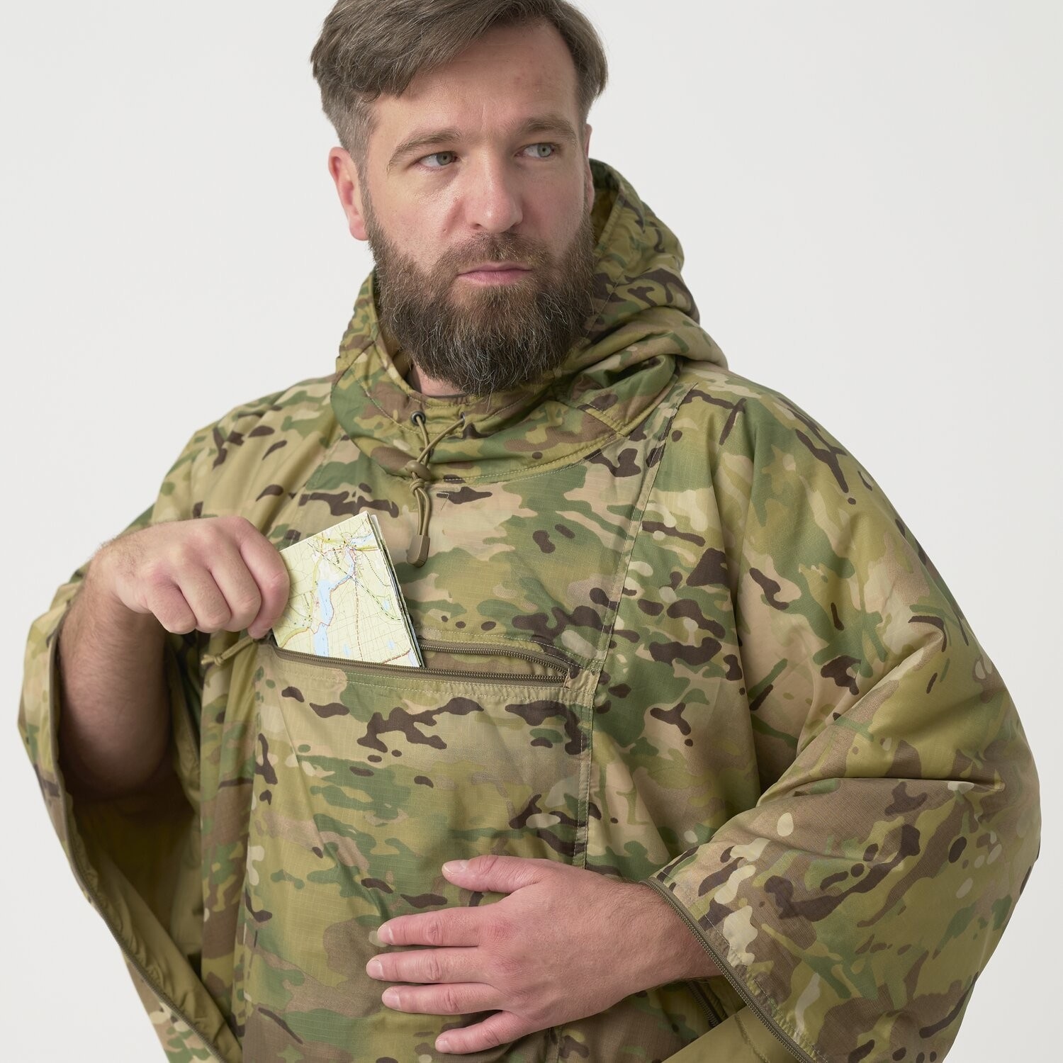 Ponczo Helikon-Tex Swagman Roll Climashield Apex z funkcją śpiwora - MultiCam