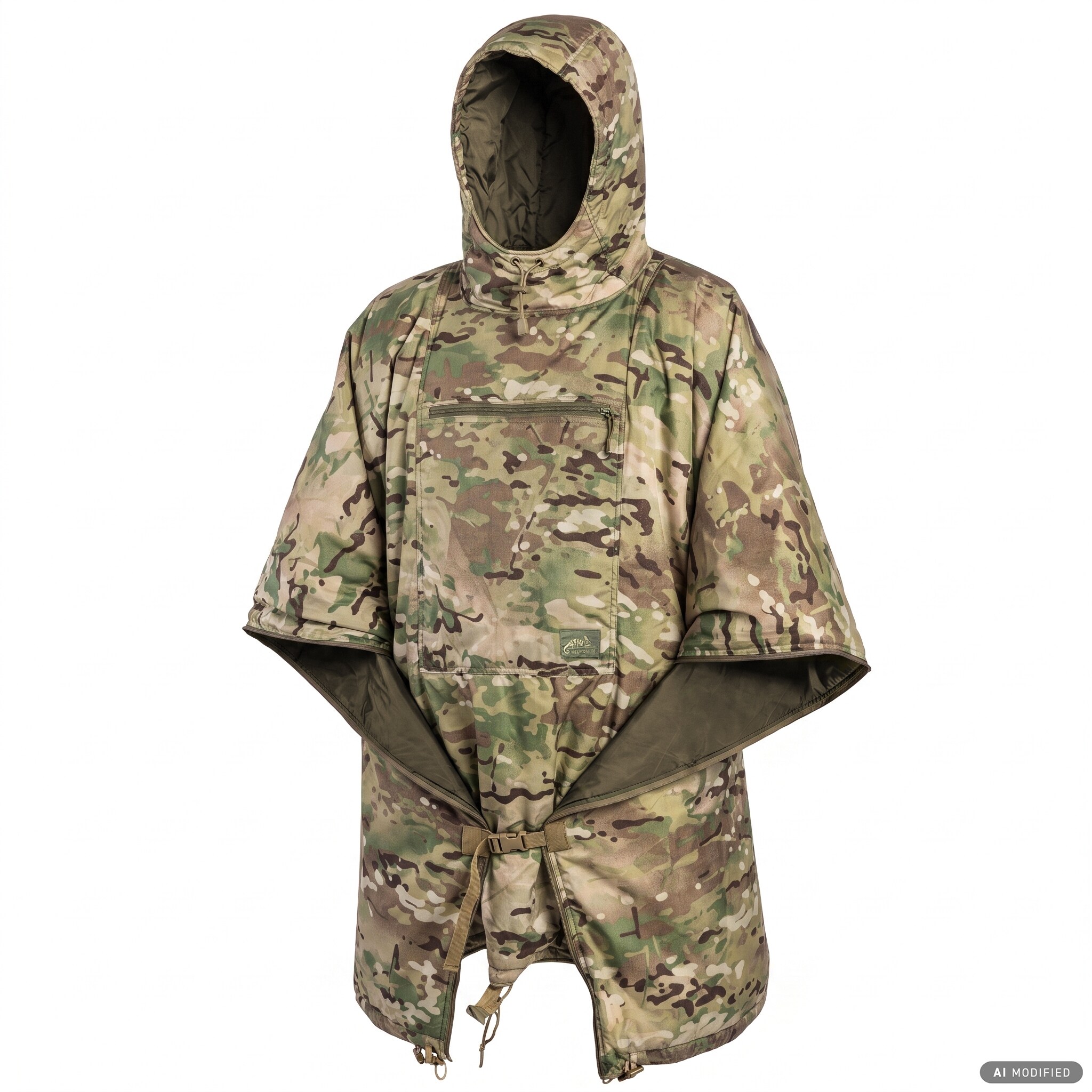 Ponczo Helikon-Tex Swagman Roll Climashield Apex z funkcją śpiwora - MultiCam