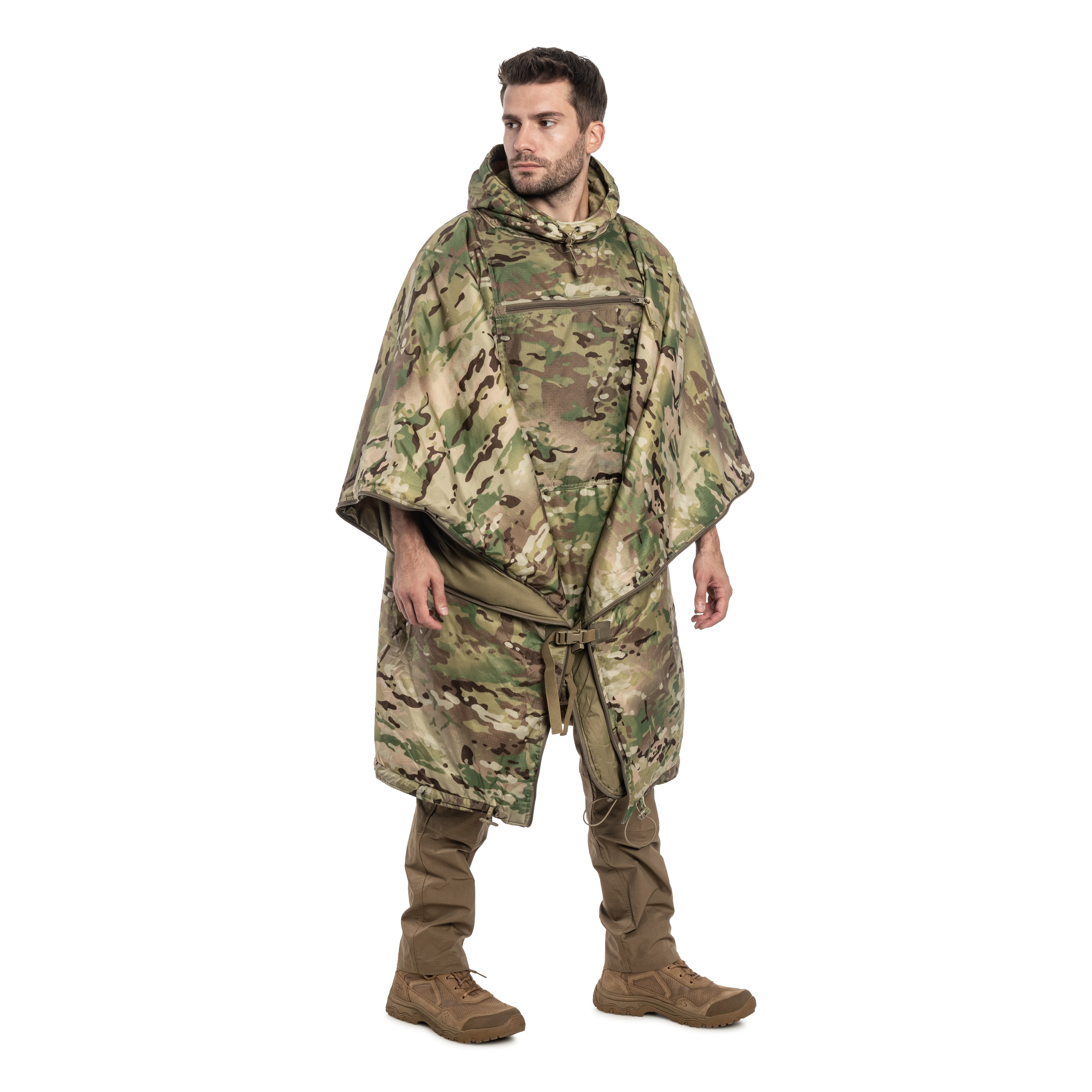 Ponczo Helikon-Tex Swagman Roll Climashield Apex z funkcją śpiwora - MultiCam
