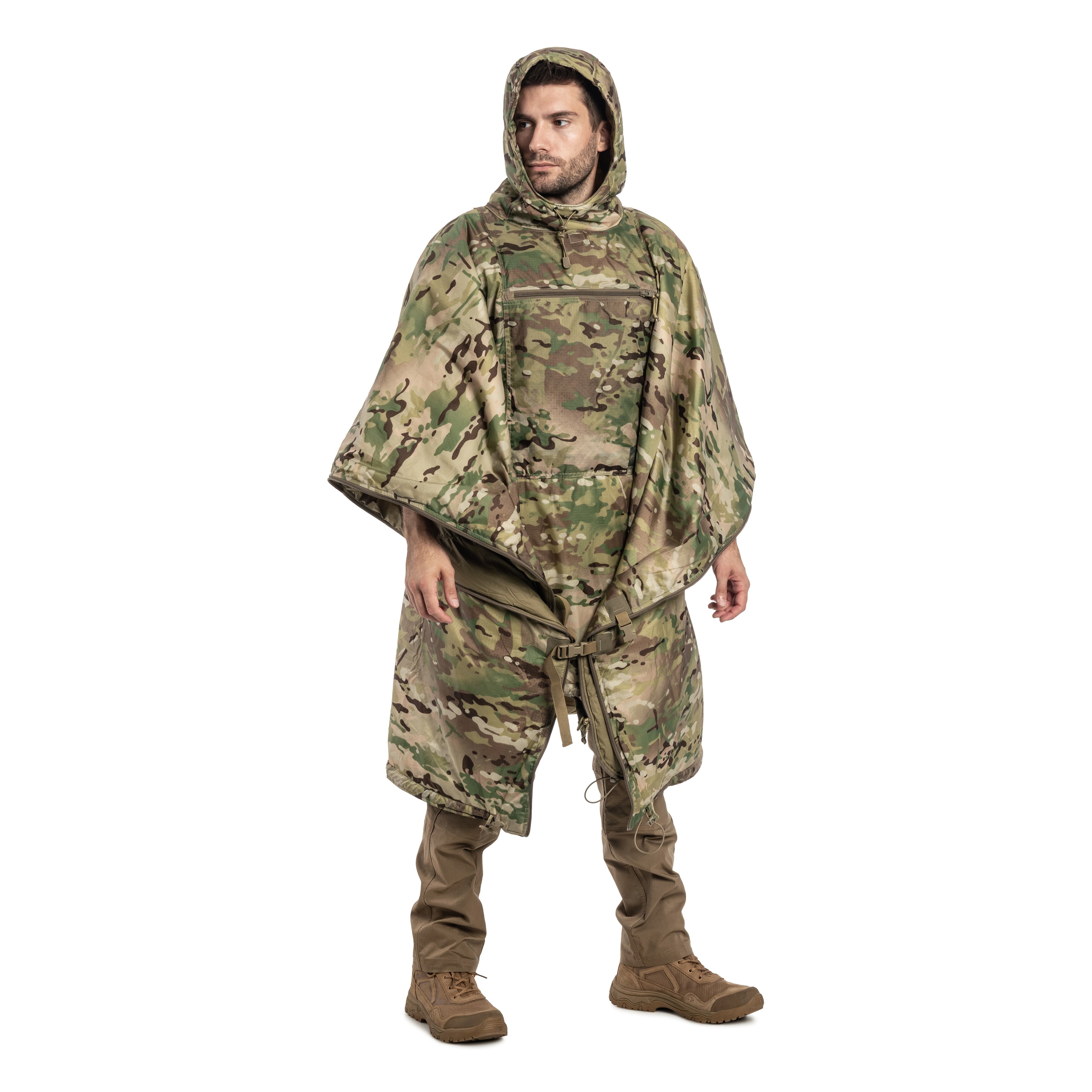 Ponczo Helikon-Tex Swagman Roll Climashield Apex z funkcją śpiwora - MultiCam