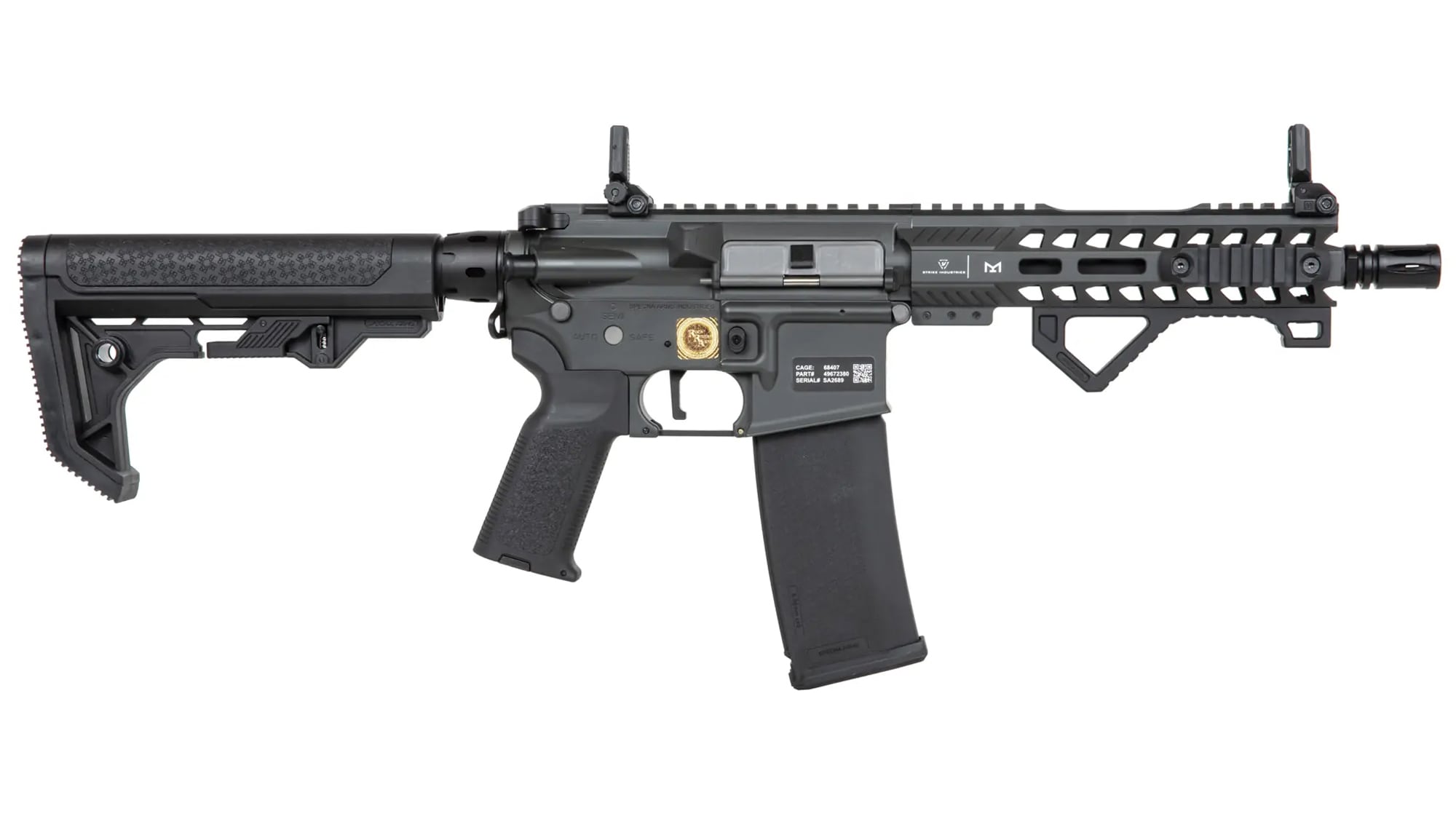 Karabinek szturmowy AEG Specna Arms RRA SA-P17 Prime Light Ops Stock Aster II ETU - Grey