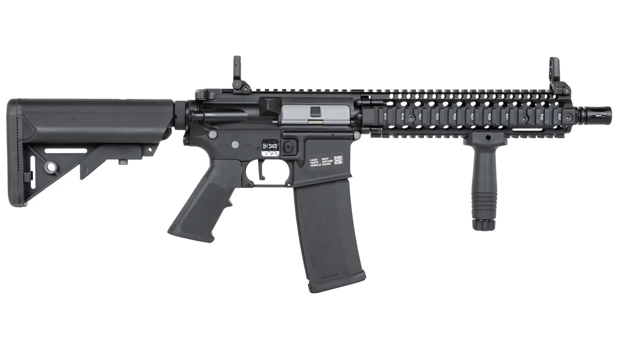Штурмова гвинтівка AEG Specna Arms SA-P19 PRIME Kestrel ETU Daniel Defense - Black
