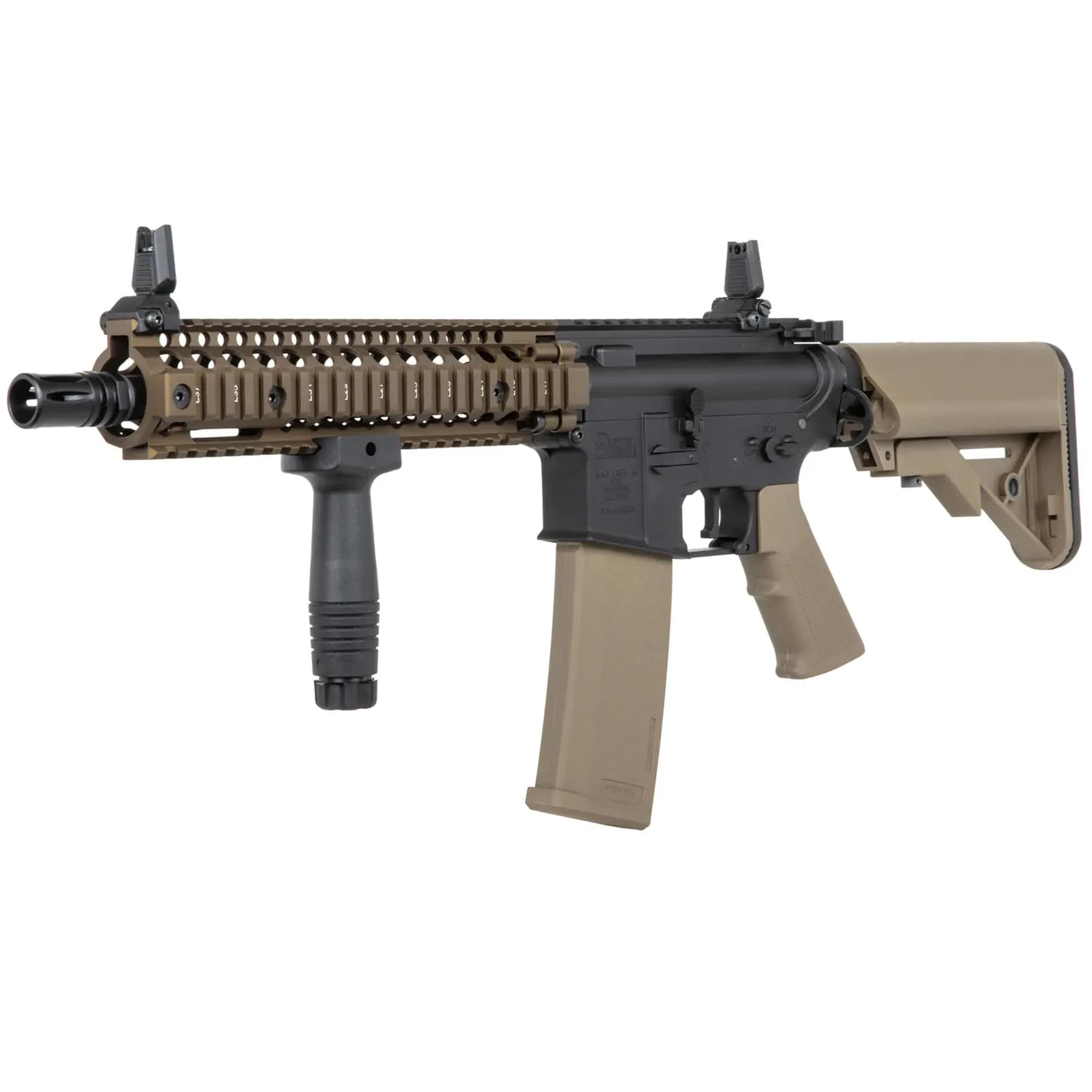 Karabinek szturmowy AEG Specna Arms SA-P19 PRIME Kestrel ETU Daniel Defense - Chaos Bronze