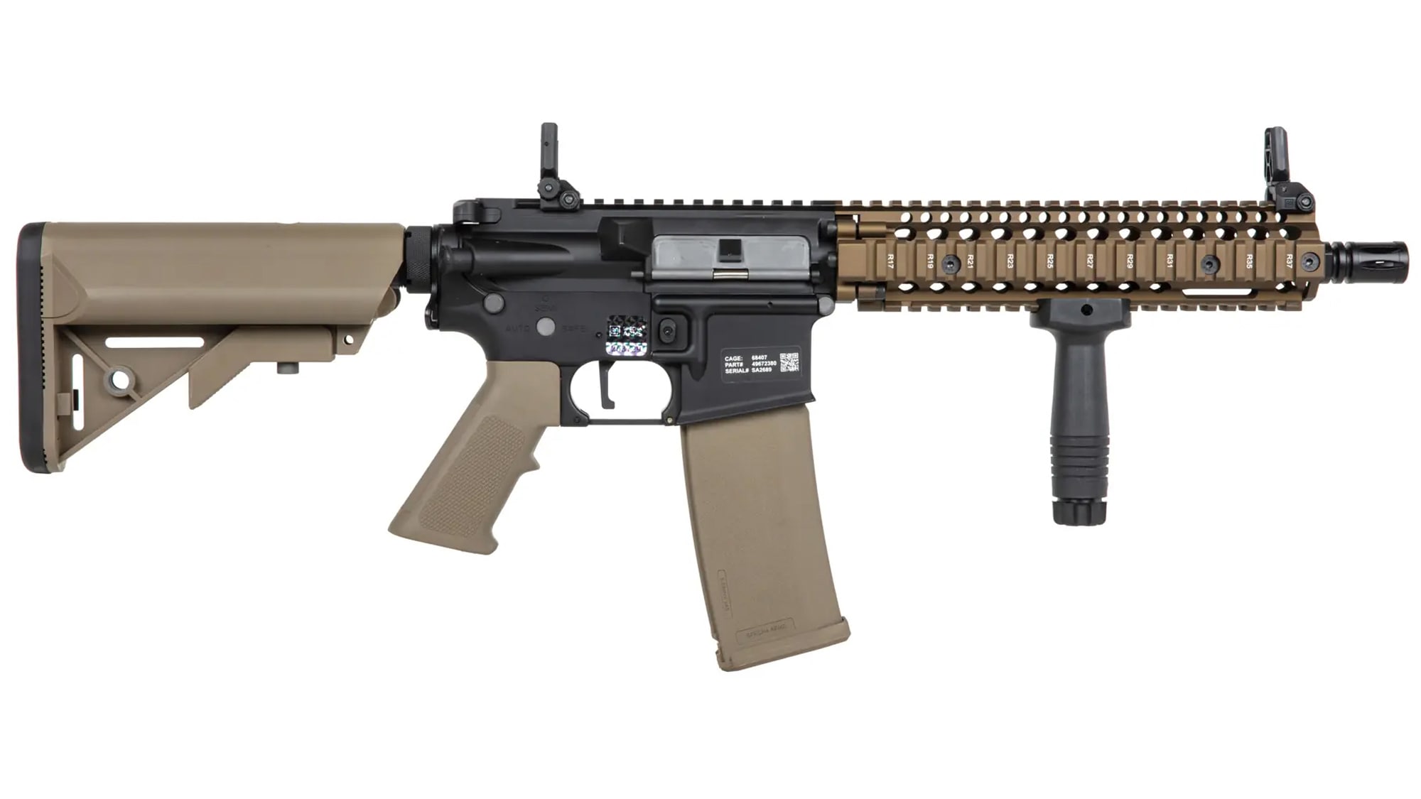 Karabinek szturmowy AEG Specna Arms SA-P19 PRIME Kestrel ETU Daniel Defense - Chaos Bronze