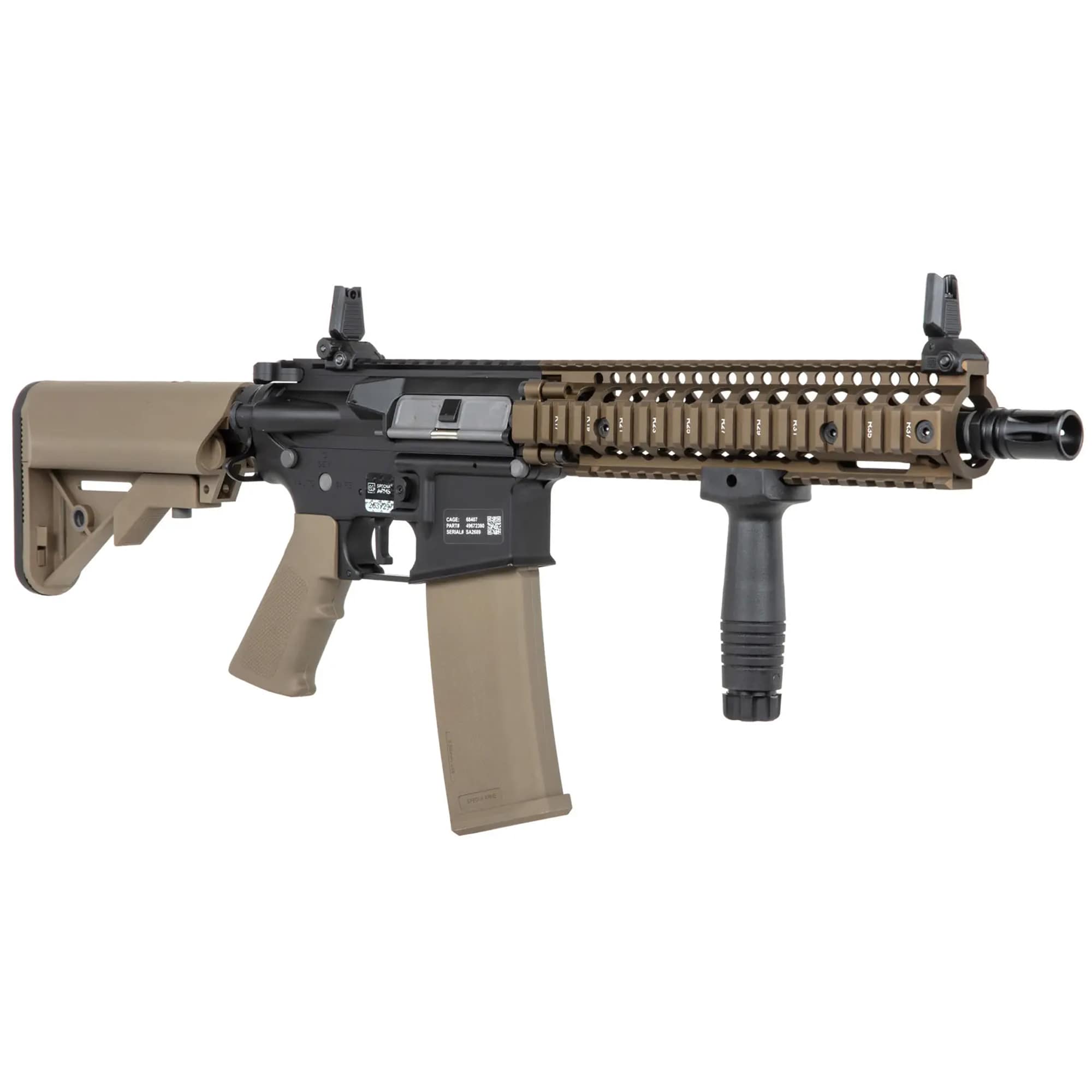 Karabinek szturmowy AEG Specna Arms SA-P19 PRIME Kestrel ETU Daniel Defense - Chaos Bronze