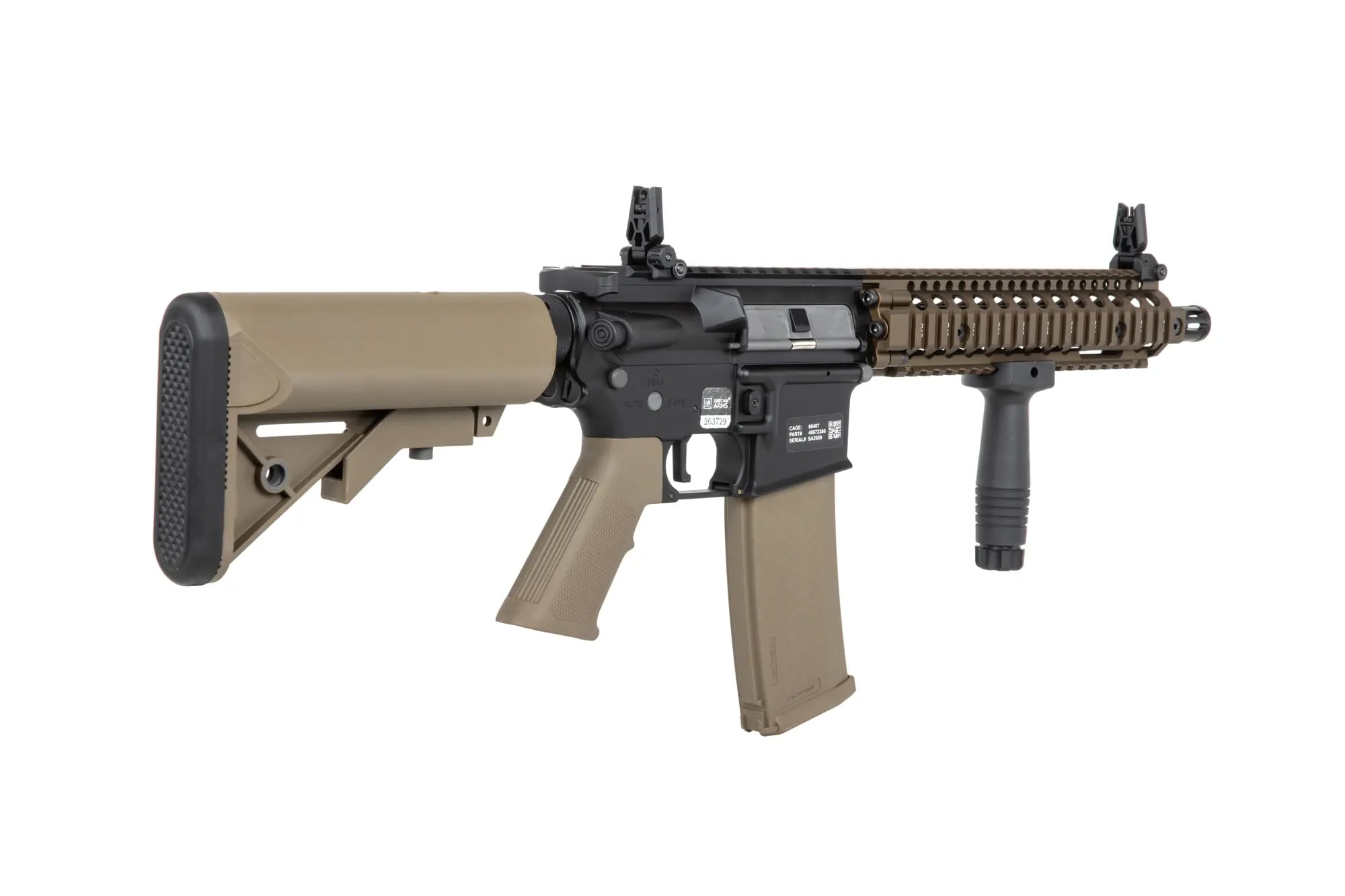 Karabinek szturmowy AEG Specna Arms SA-P19 PRIME Kestrel ETU Daniel Defense - Chaos Bronze