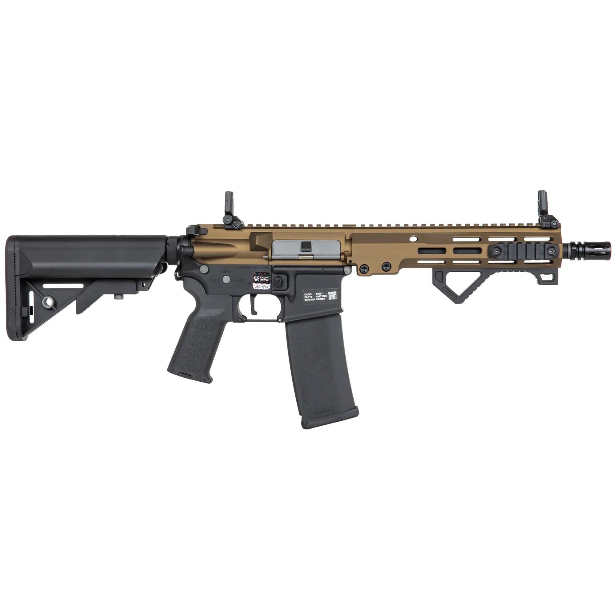 Karabinek szturmowy AEG Specna Arms SA-P23 PRIME Kestrel ETU Daniel Defense - Half-Bronze