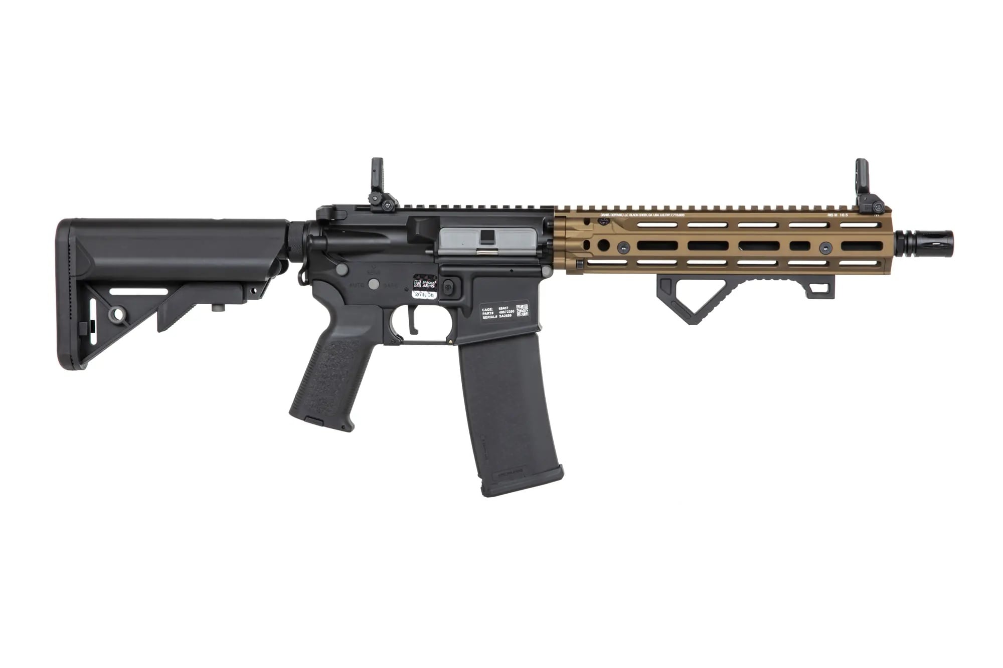 Karabinek szturmowy AEG Specna Arms SA-P27 PRIME Kestrel ETU Daniel Defense RIS III 10,5