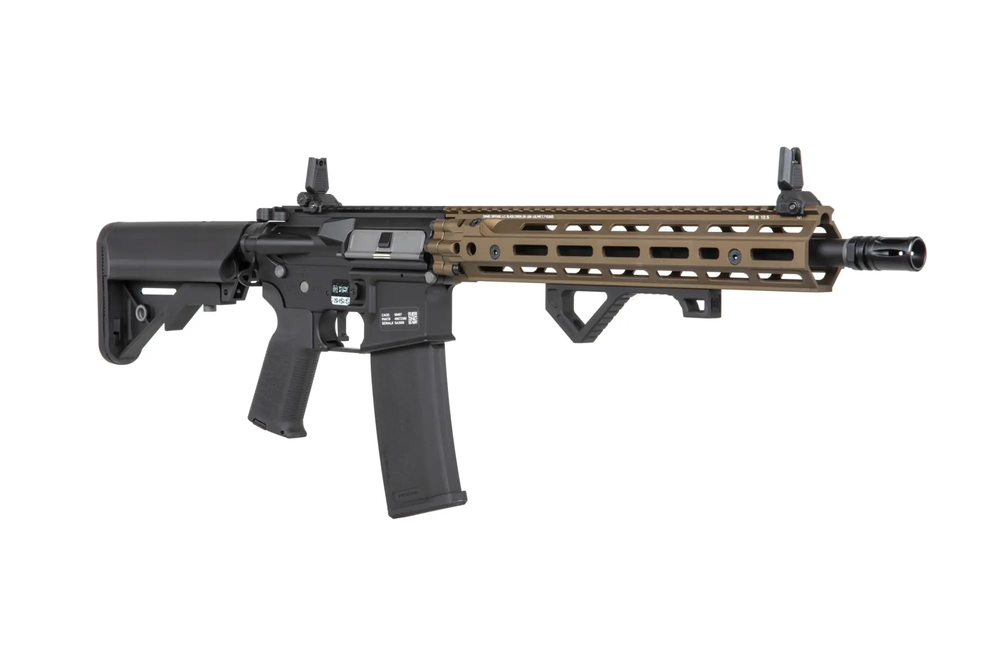 Karabinek szturmowy AEG Specna Arms SA-P28 PRIME Kestrel ETU Daniel Defense RIS III 12,5