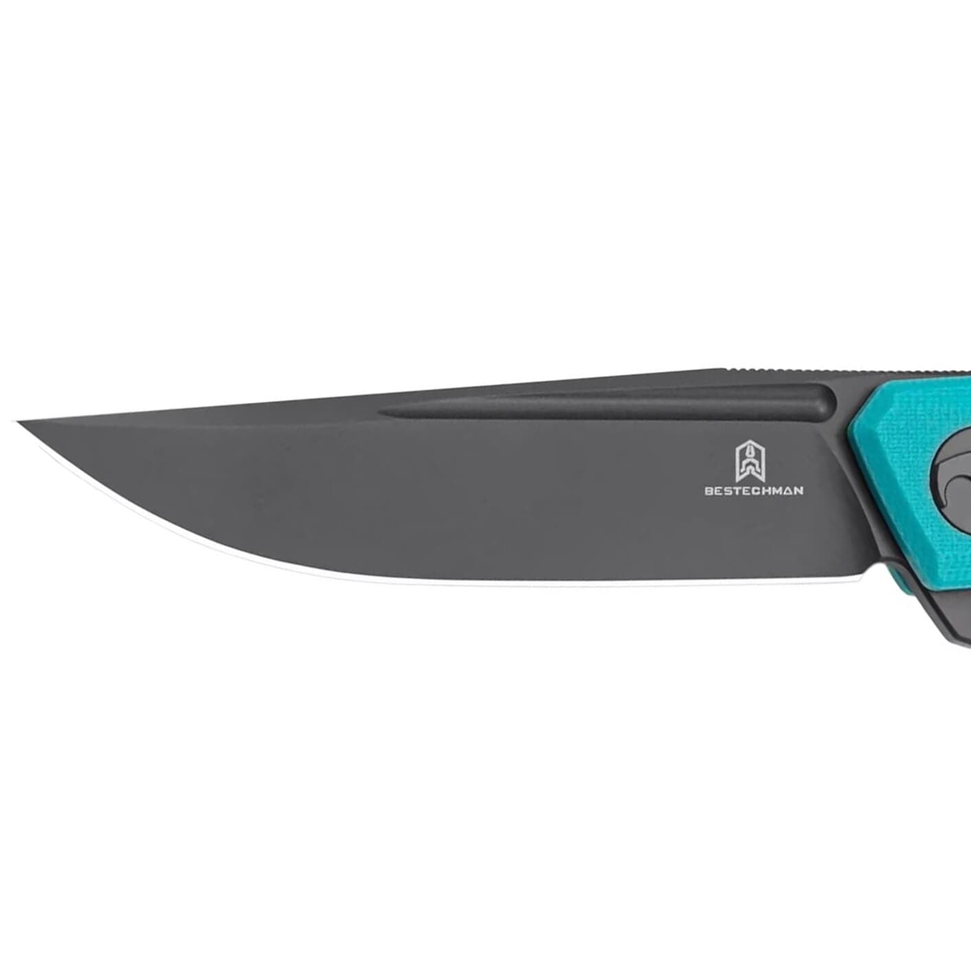 Bestechman Mini Dundee Folding Knife - Blue/Black