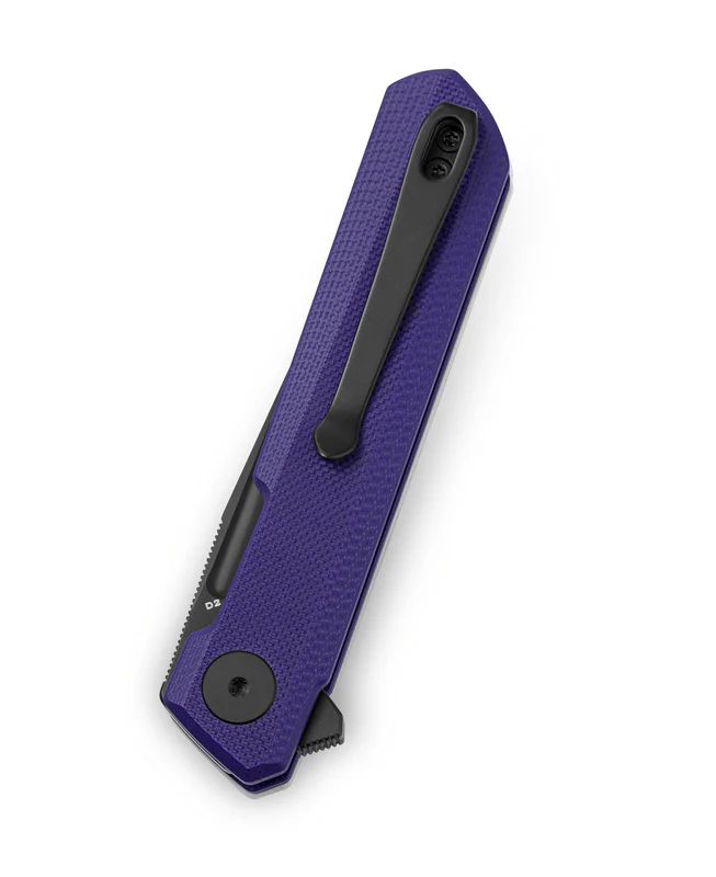 Bestechman Mini Dundee Folding Knife Double Detent - Purple/Black