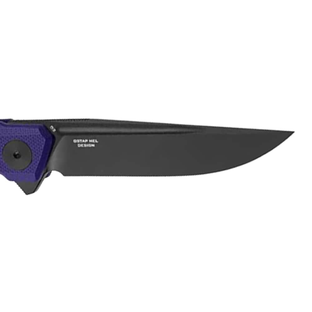 Bestechman Mini Dundee Folding Knife Double Detent - Purple/Black