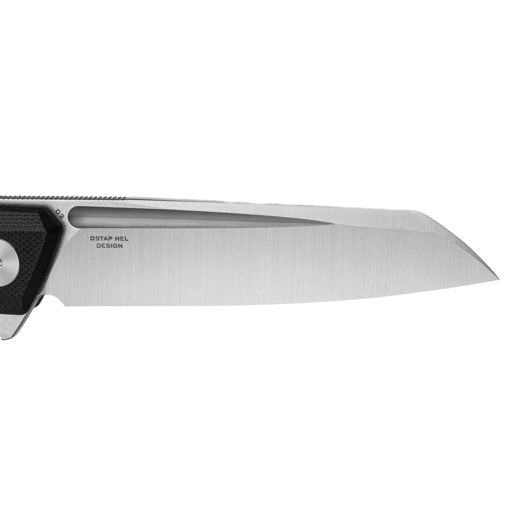 Bestechman Dundee Sheepfoot Folding Knife - Black/Silver Blade