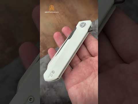 Nóż składany Bestechman Dundee Sheepfoot - Tiffany Blue/Silver Blade