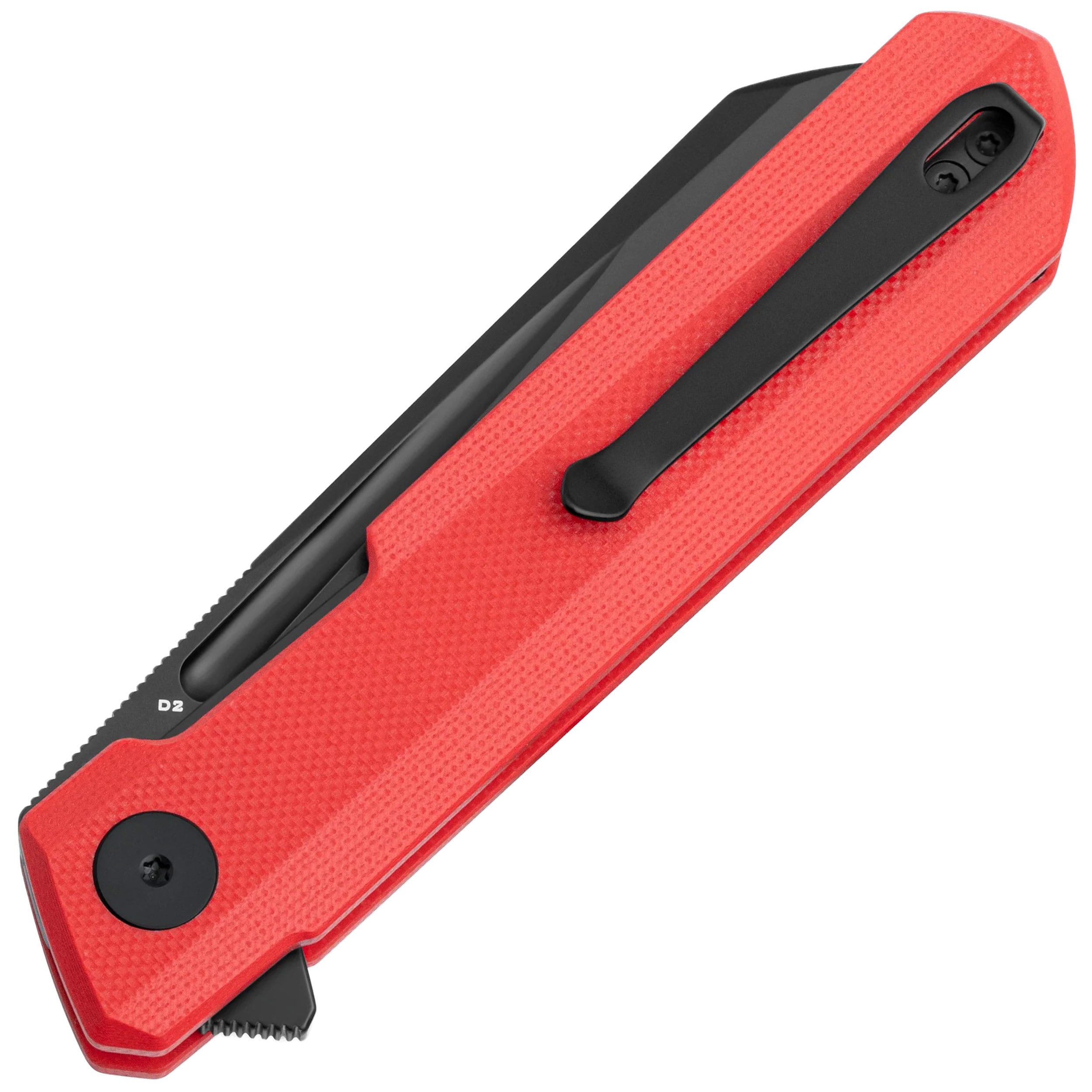 Nóż składany Bestechman Dundee Sheepfoot - Red/Black Blade
