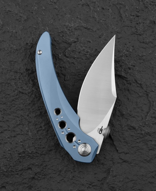 Складаний ніж Bestech Knives Razon - Silver Satin/Blue