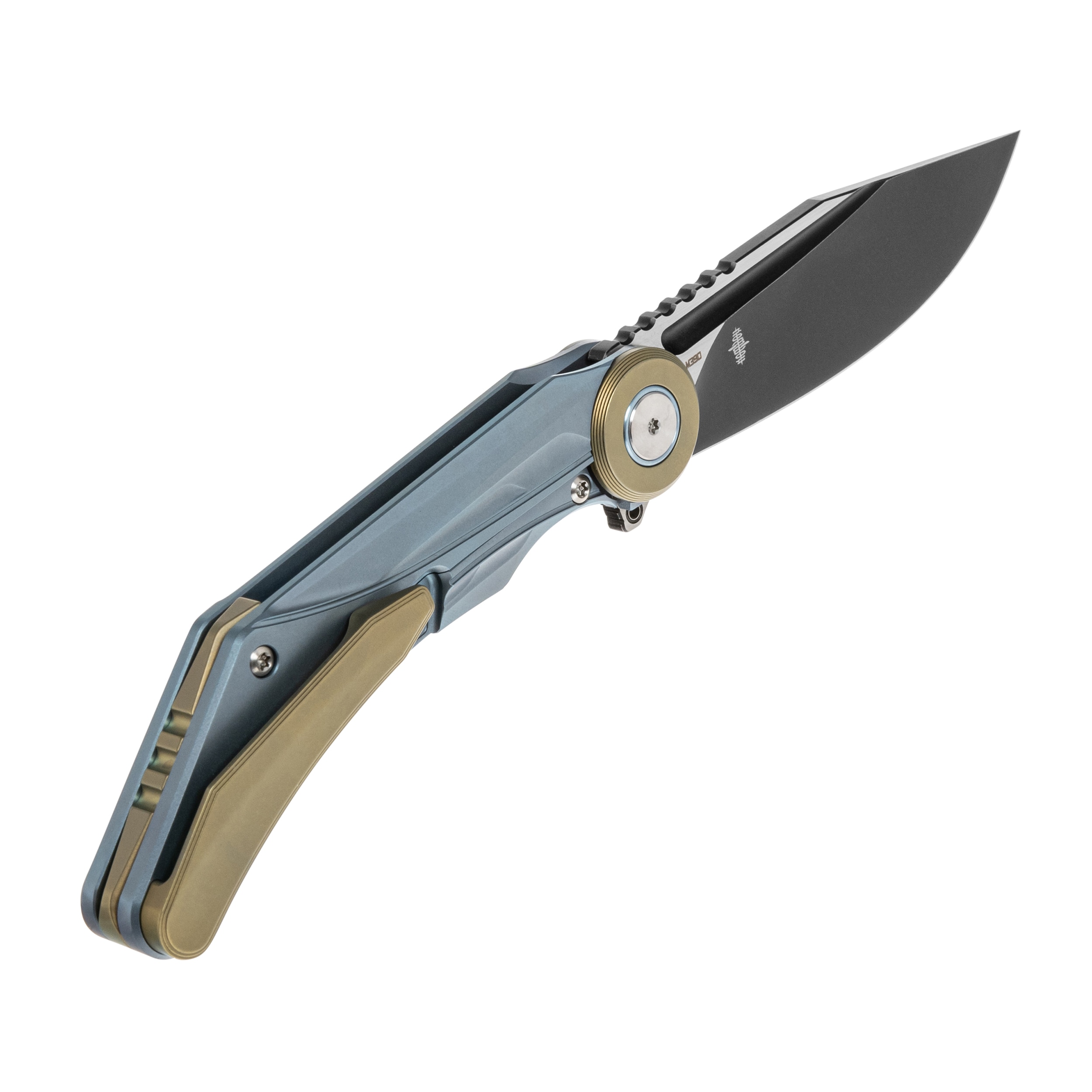 Nóż składany Bestech Knives Seraph M390 - Blue Titanium/Black Stonewashed Satin