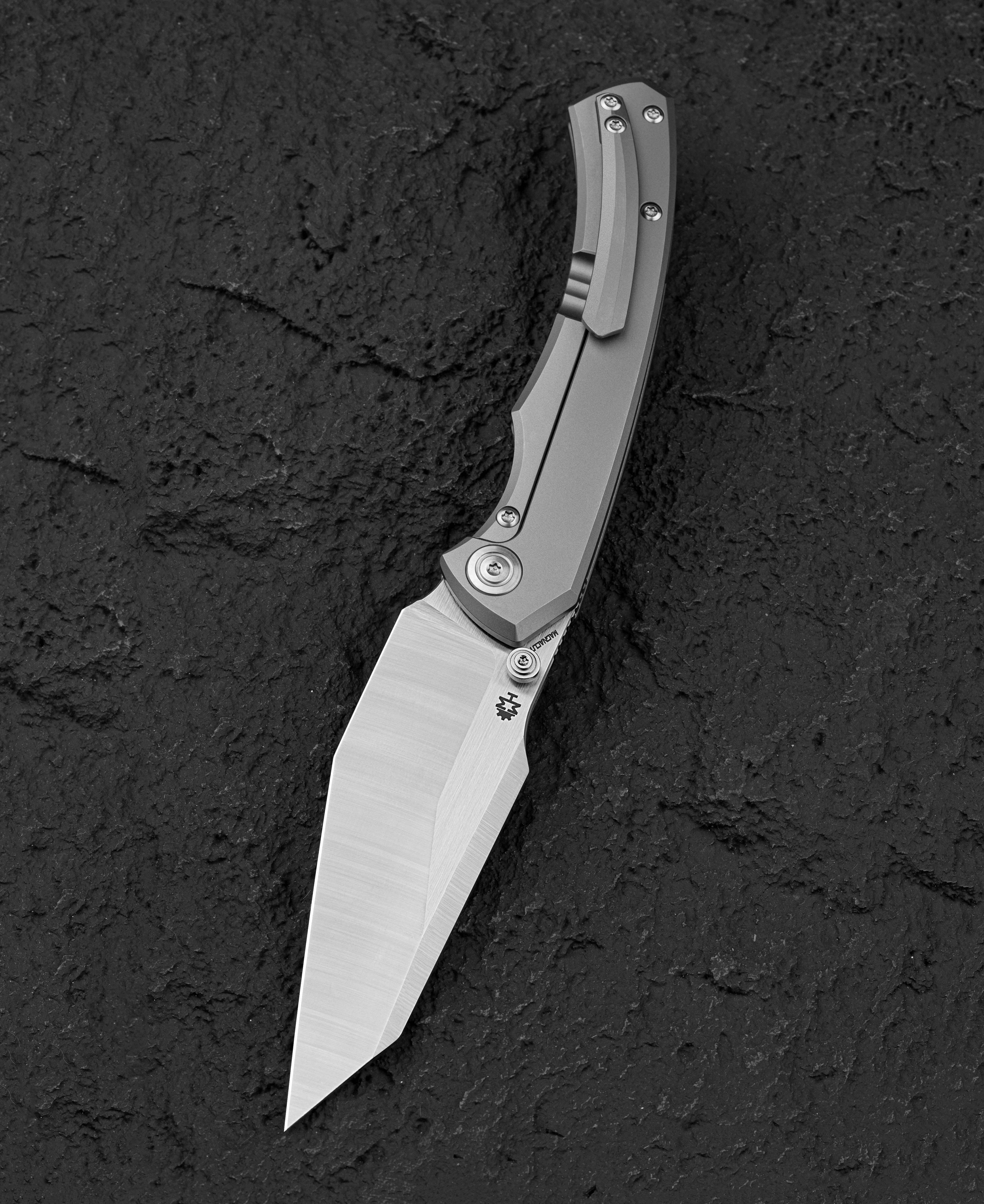 Nóż składany Bestech Clastic - Satin/White Bead Blast