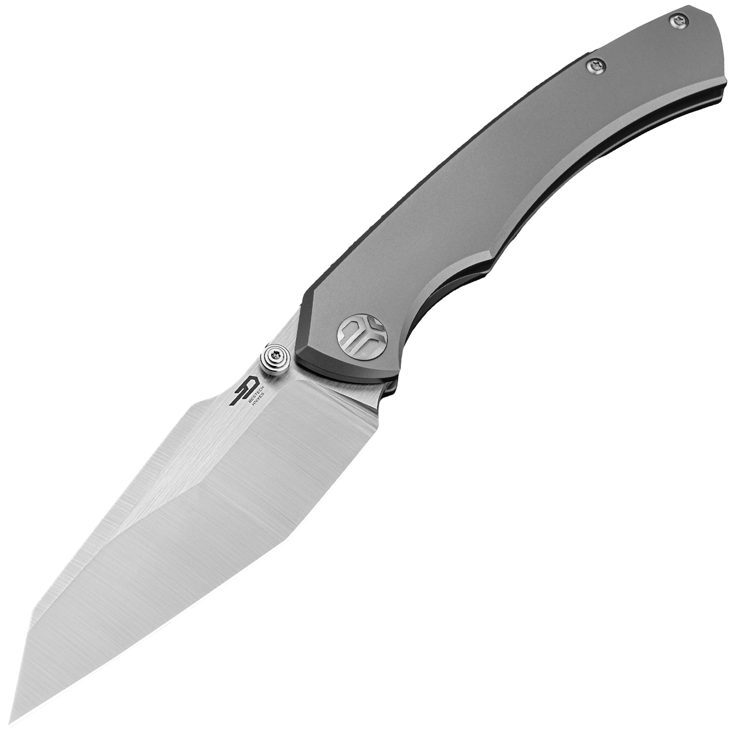 Nóż składany Bestech Clastic - Satin/White Bead Blast