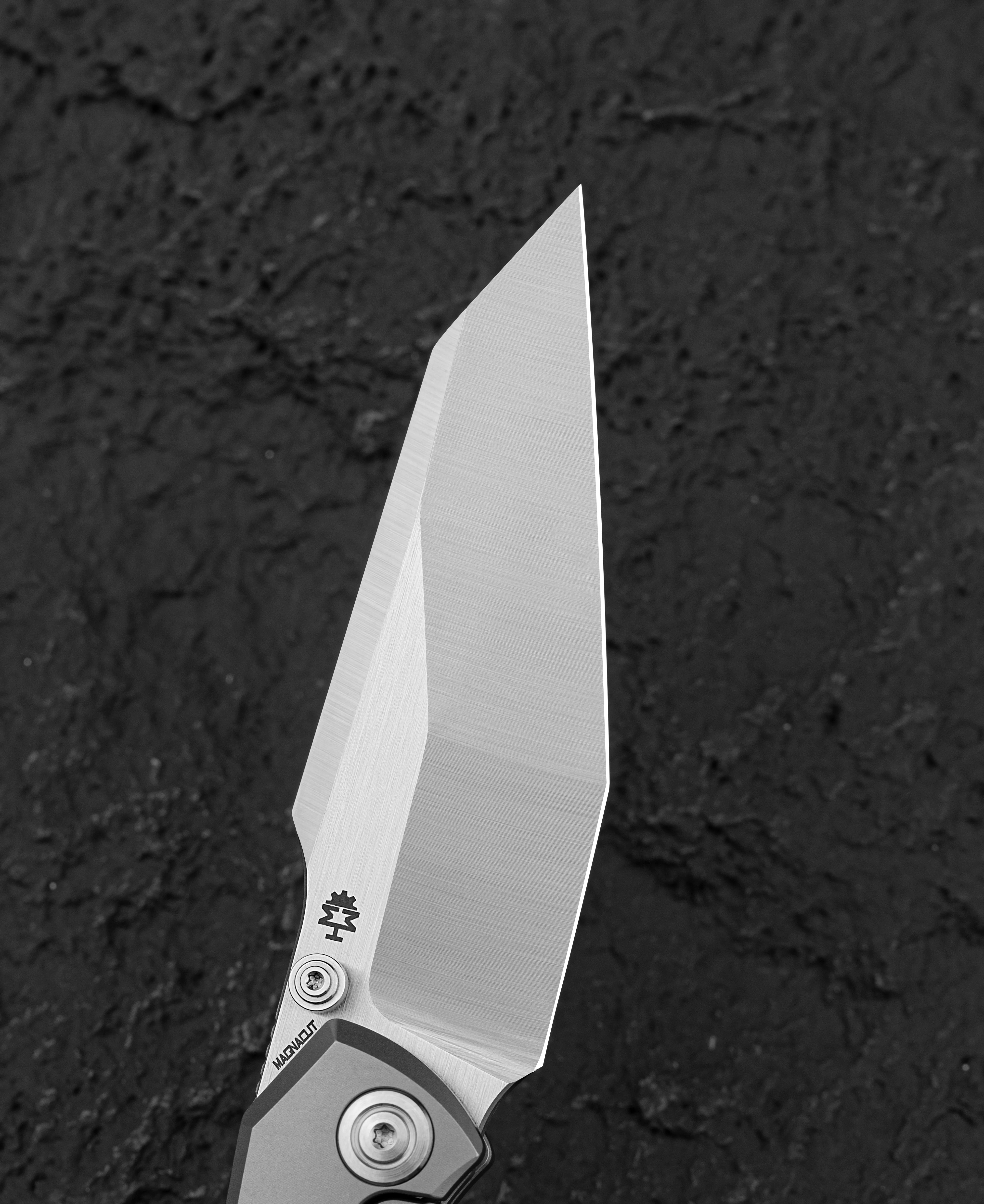 Nóż składany Bestech Clastic - Satin/White Bead Blast