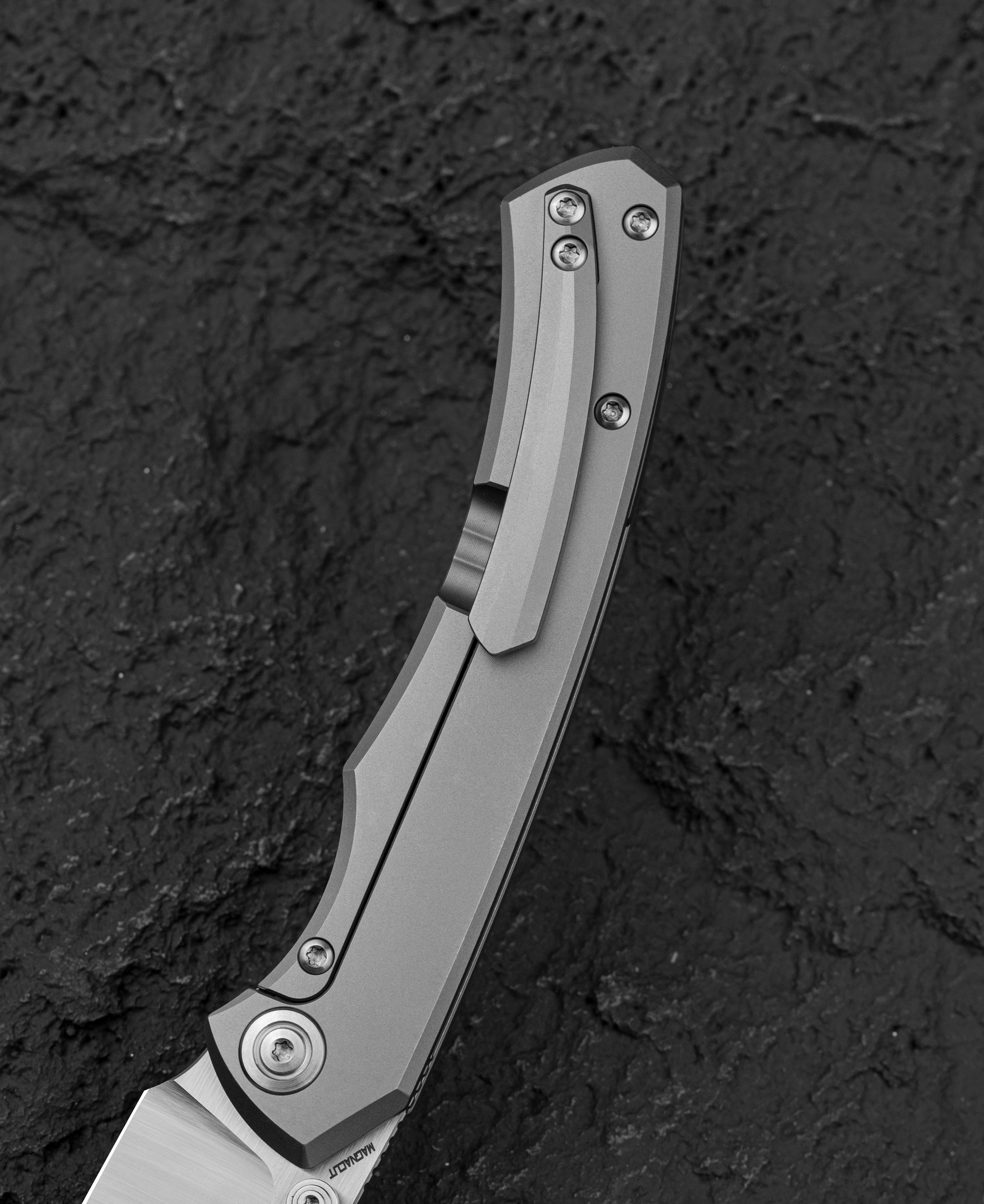 Nóż składany Bestech Clastic - Satin/White Bead Blast