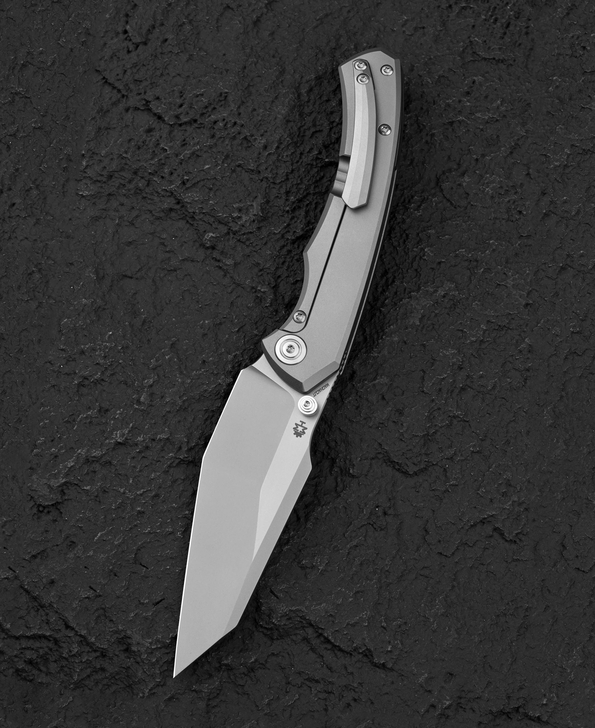 Nóż składany Bestech Clastic - White Bead Blast