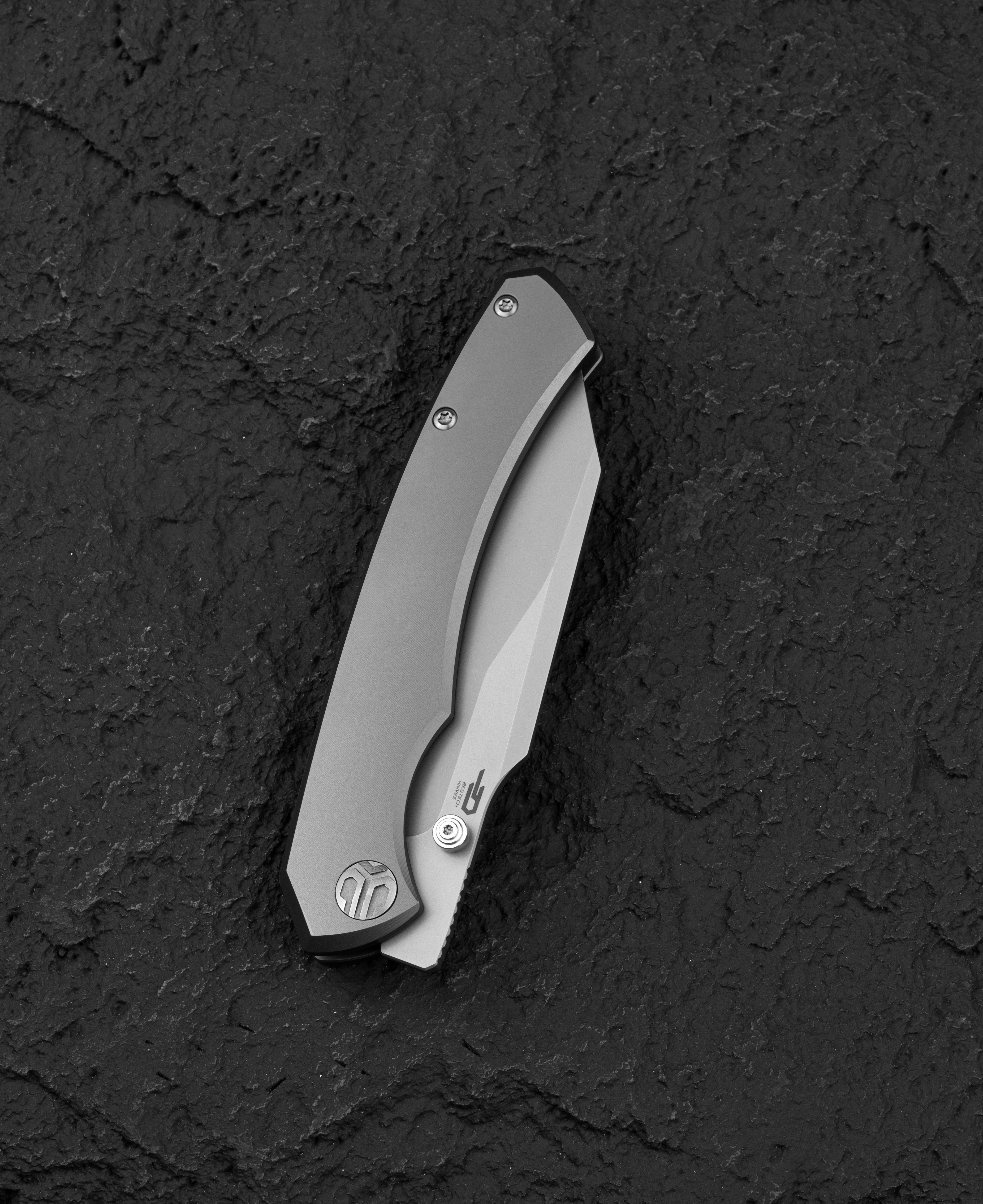 Nóż składany Bestech Clastic - White Bead Blast