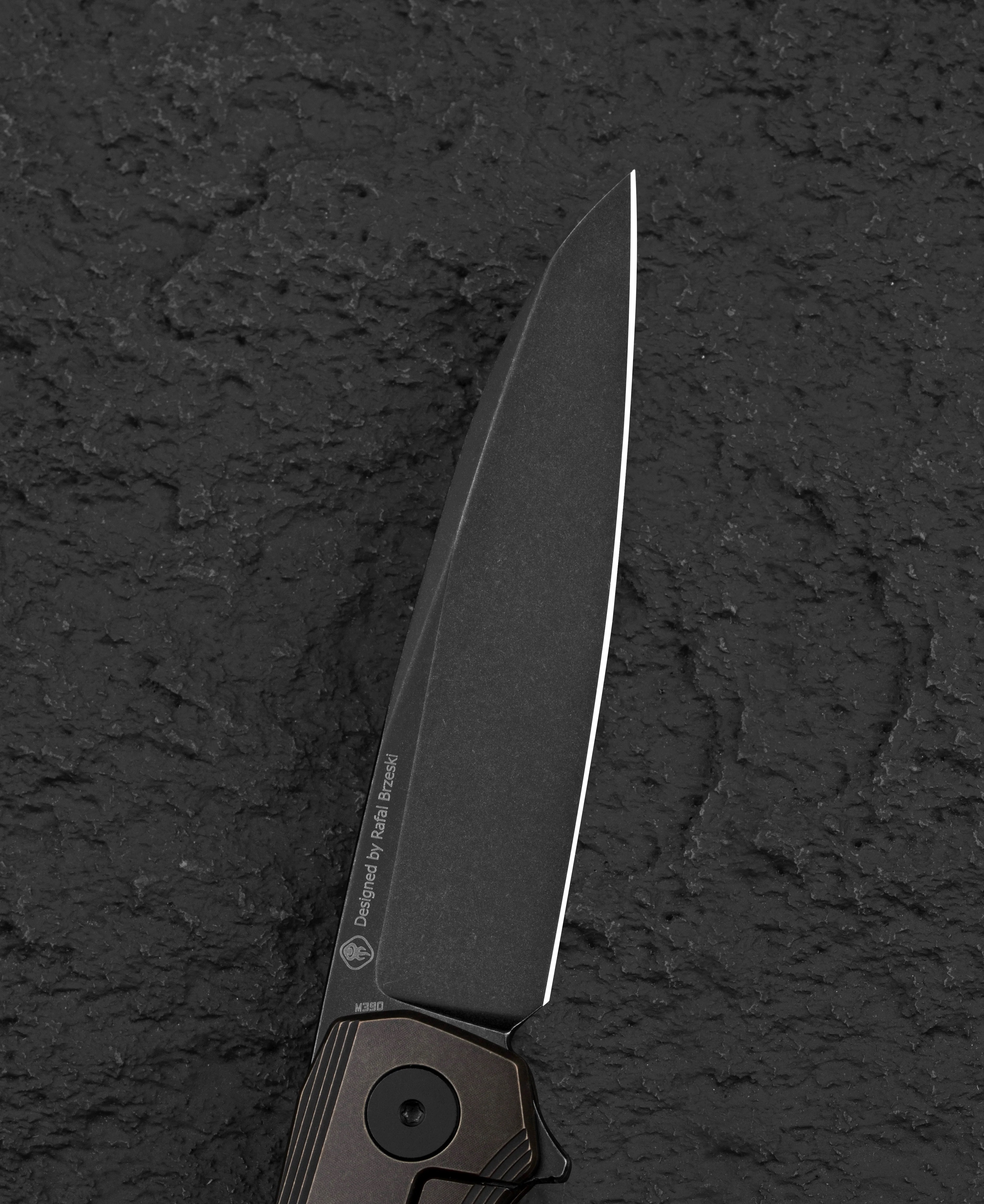 Nóż składany Bestech 9 - Black Stonewash/Black Bronze