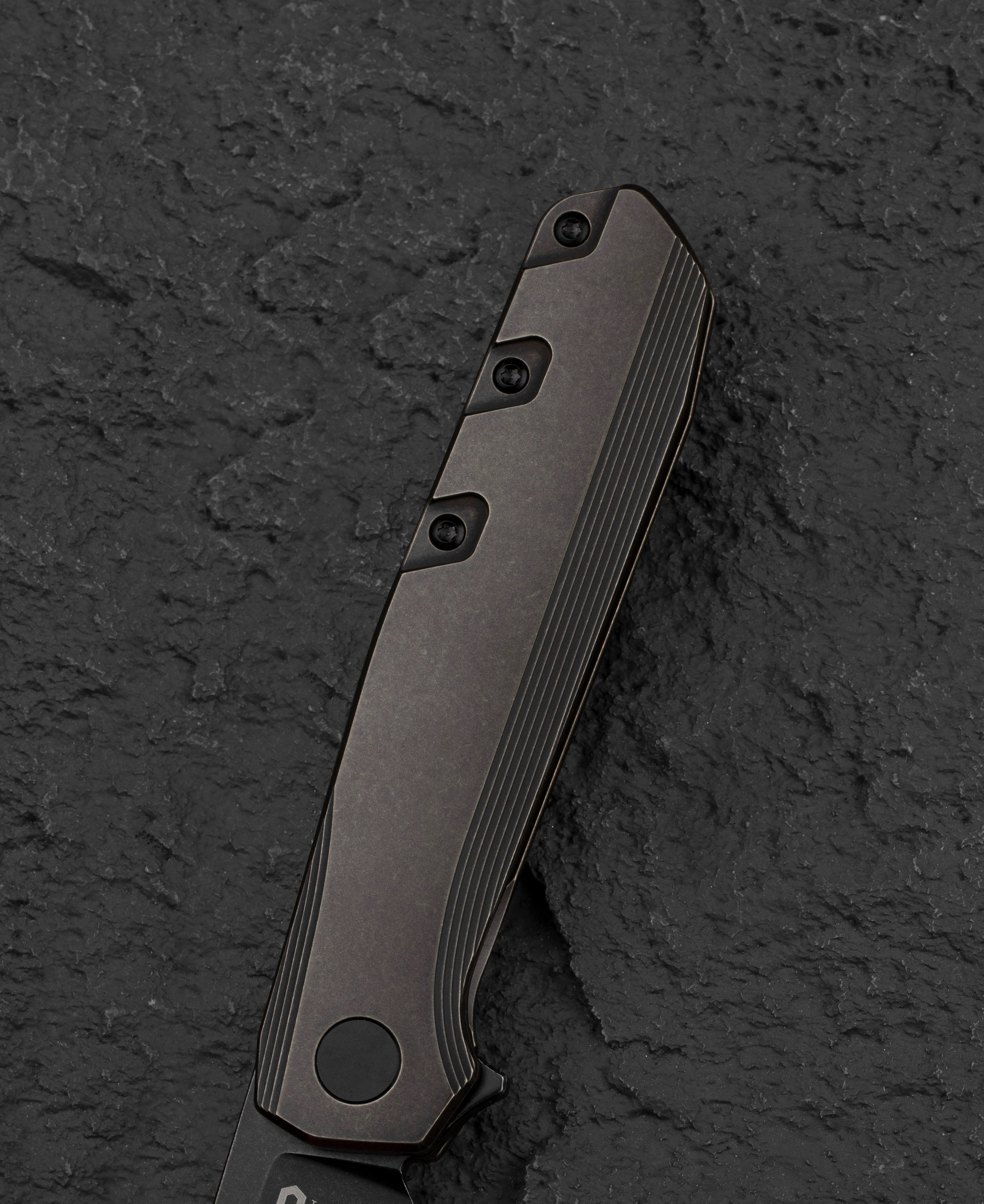 Nóż składany Bestech 9 - Black Stonewash/Black Bronze