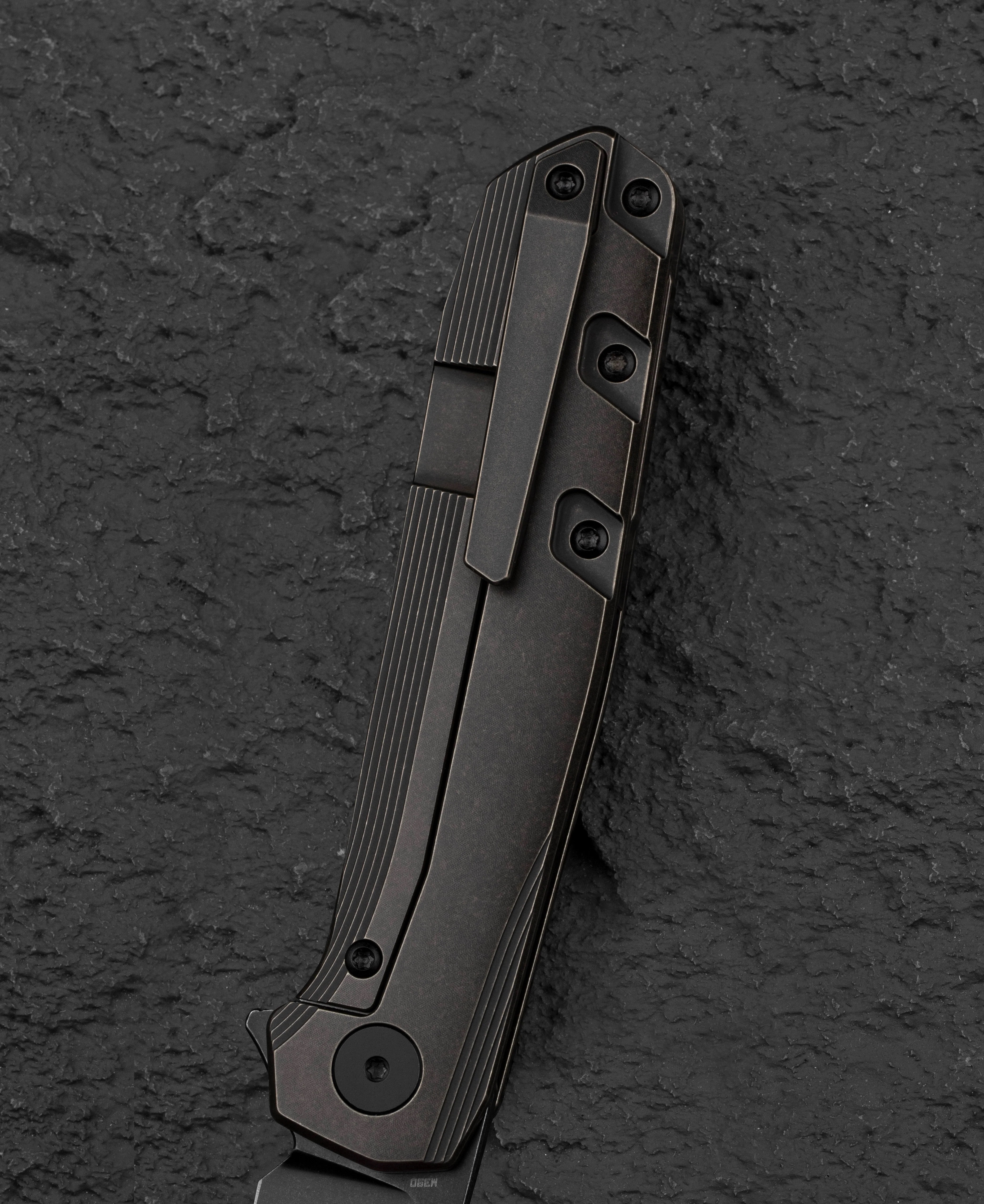 Nóż składany Bestech 9 - Black Stonewash/Black Bronze