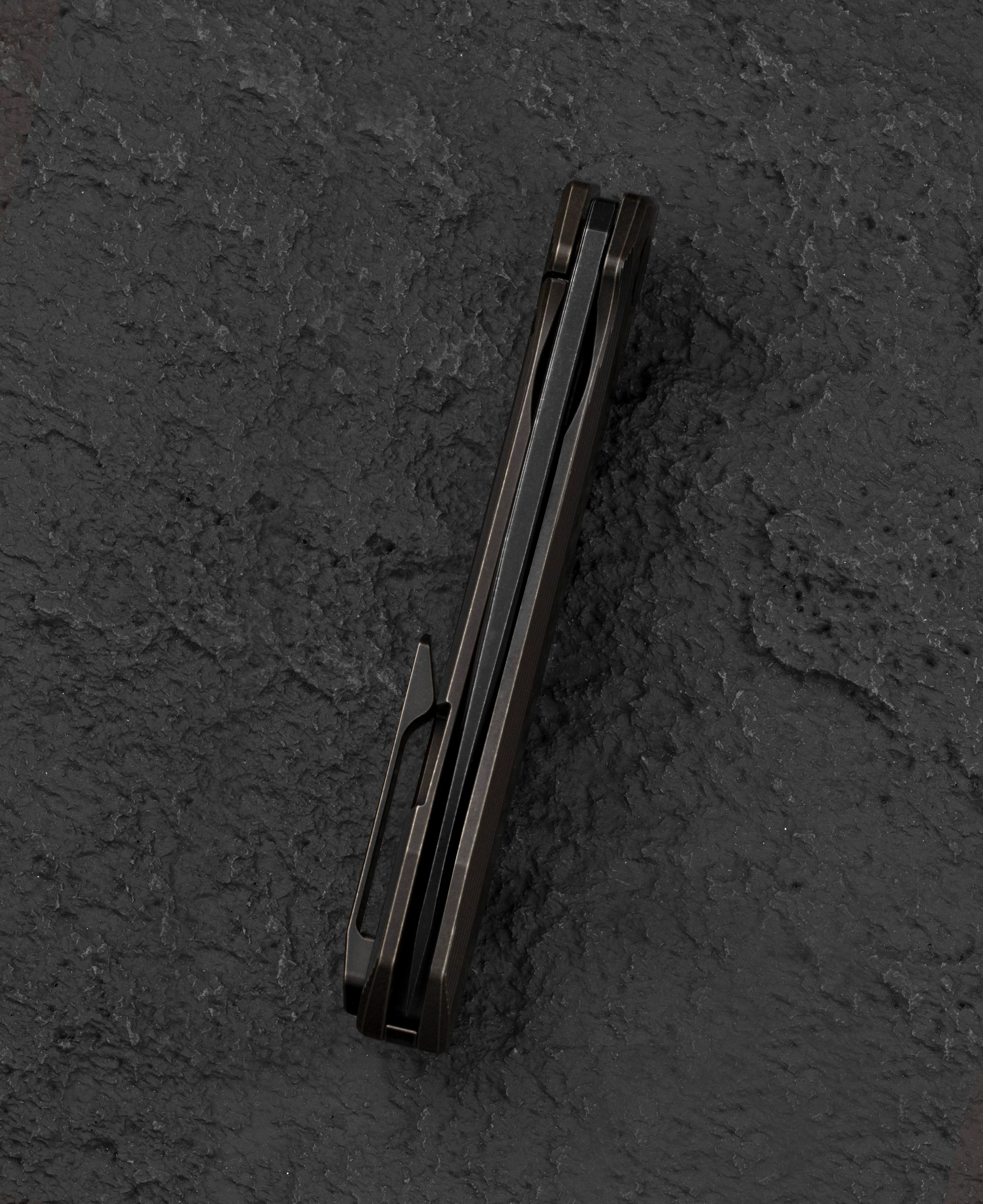 Nóż składany Bestech 9 - Black Stonewash/Black Bronze