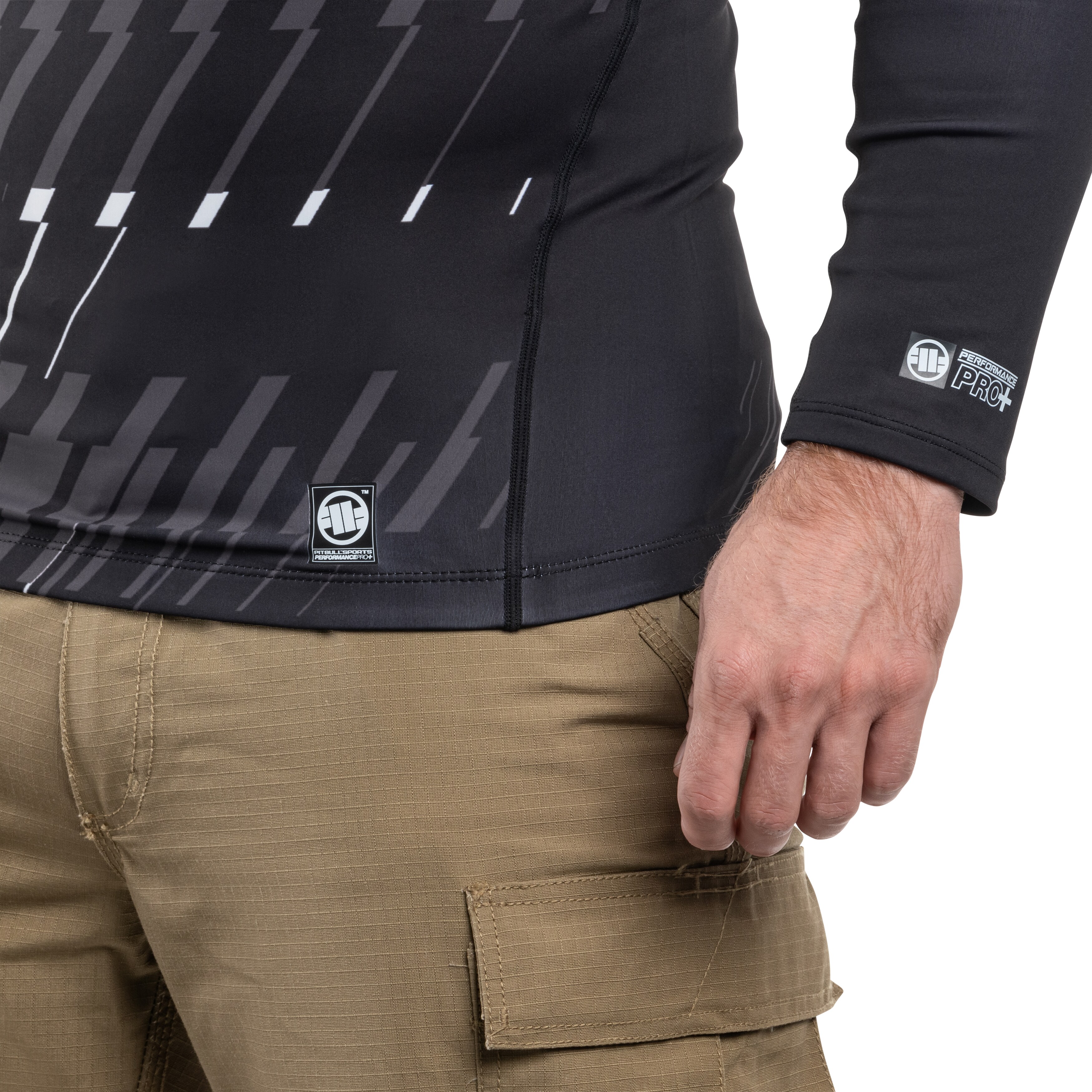 Koszulka termoaktywna Pitbull LongSleeve Rashguard Street Dog - Black