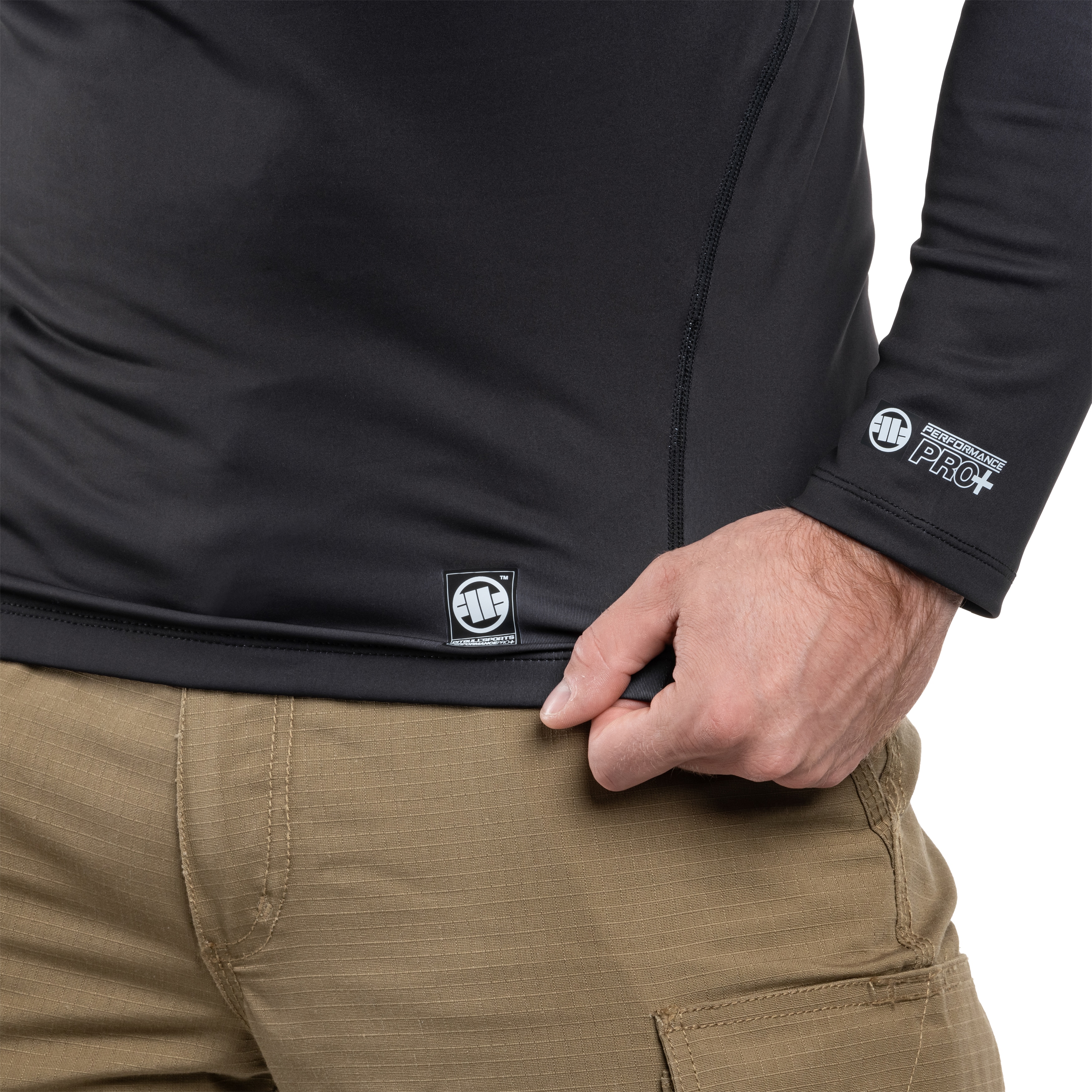 Koszulka termoaktywna Pitbull LongSleeve Rashguard ADCC - Black