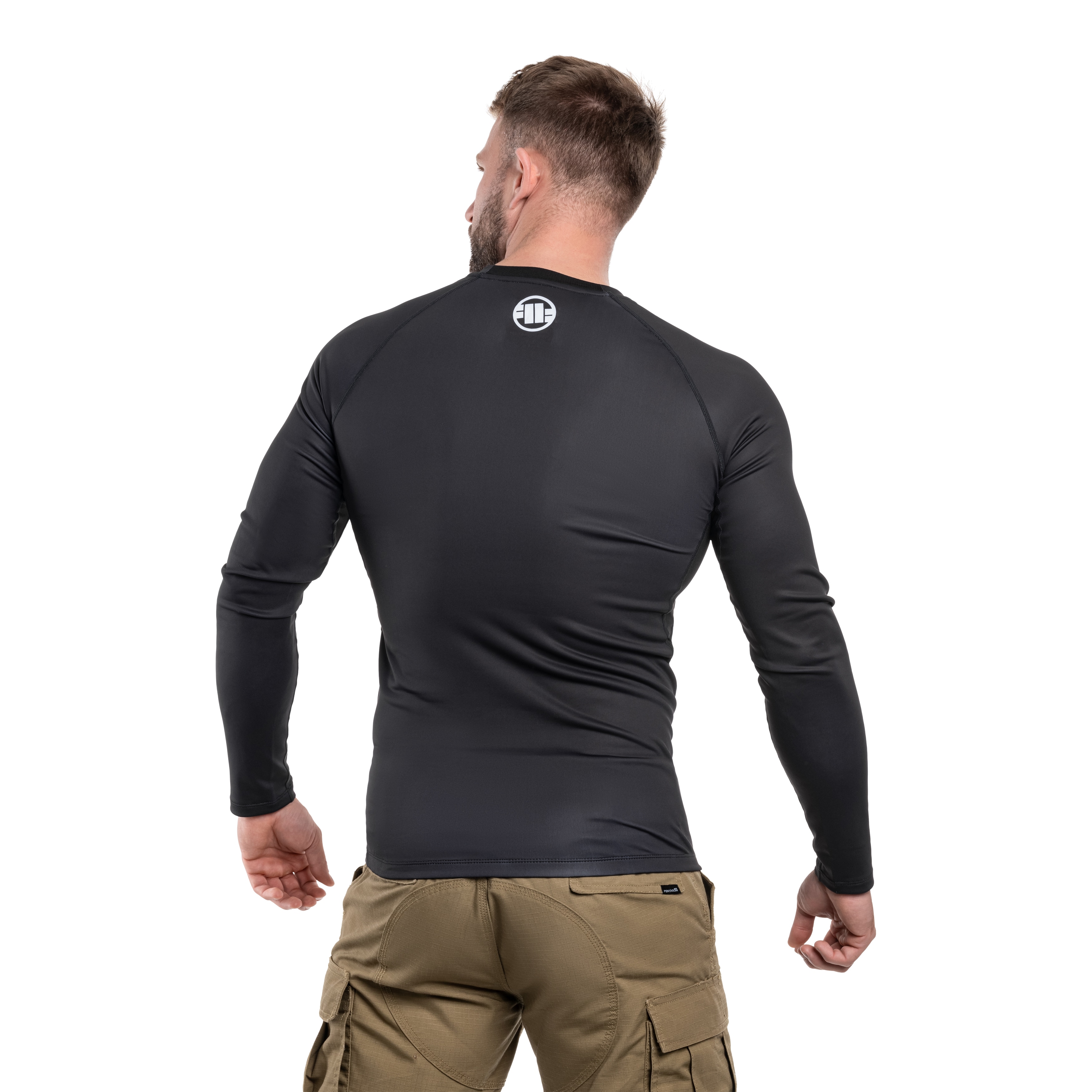 Koszulka termoaktywna Pitbull LongSleeve Rashguard ADCC - Black