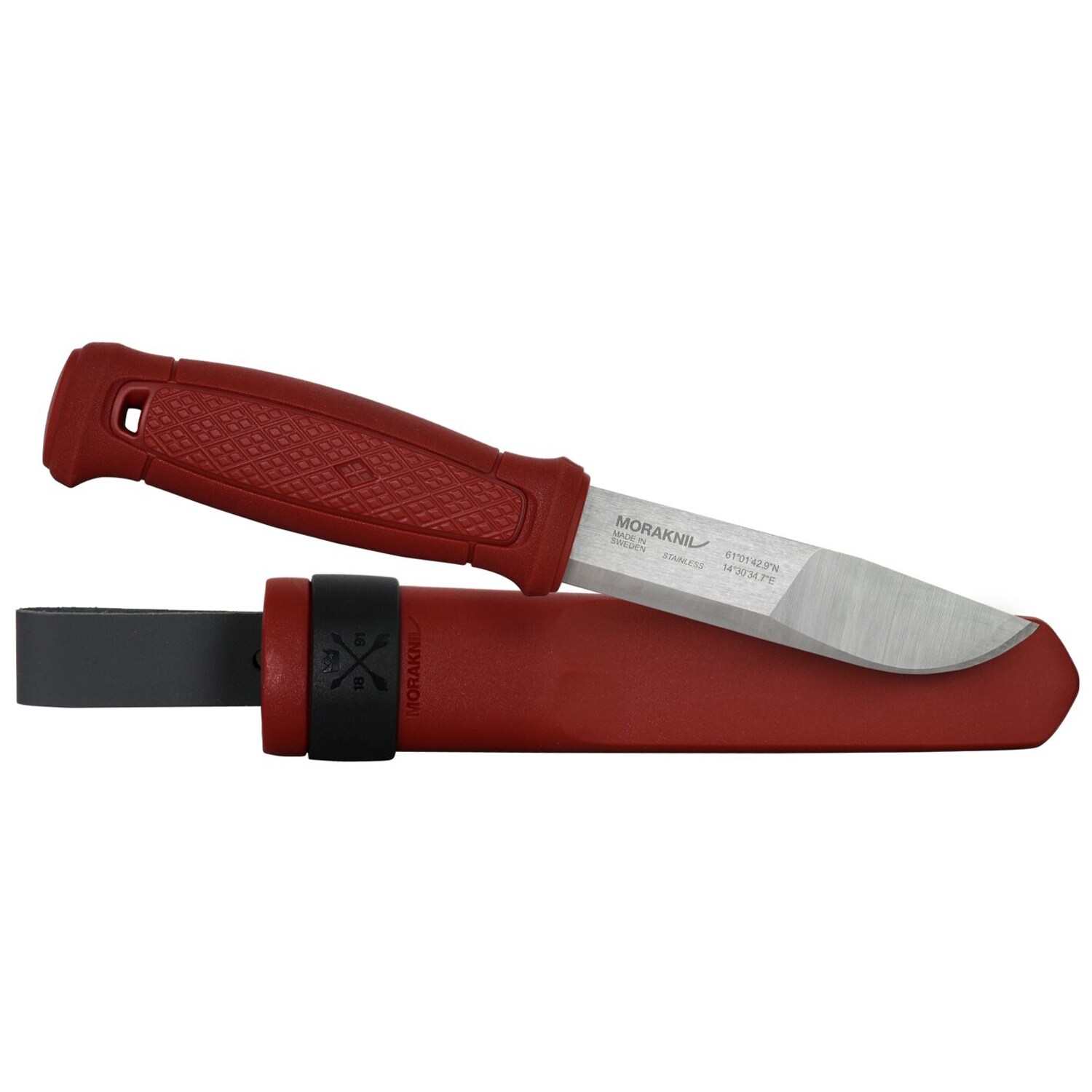 Mora Kansbol Stainless Fixed Blade Knife - Dala Red Edition