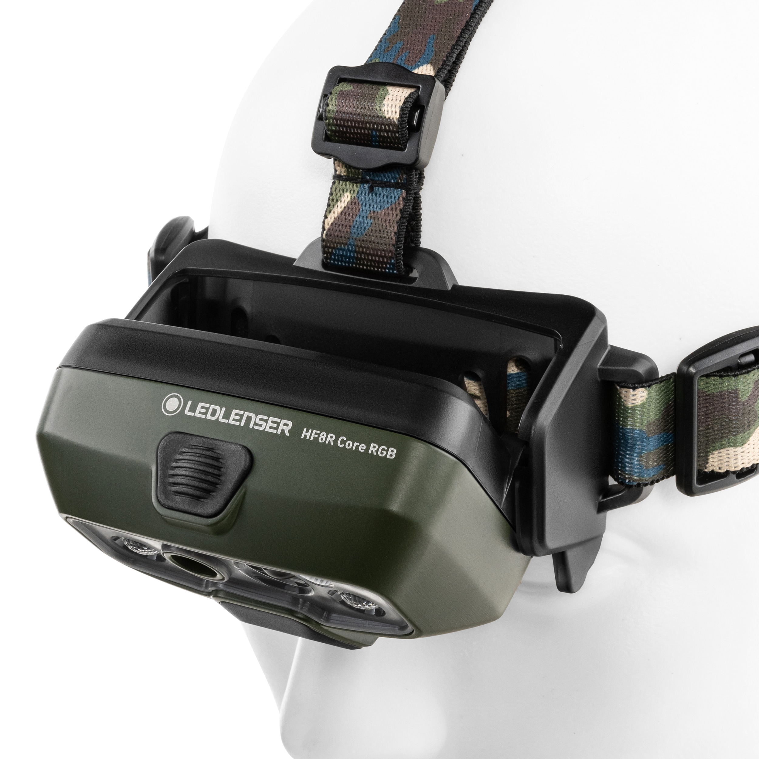 Налобний ліхтарик Ledlenser HF8R Core RGB Camo - 1600 люменів