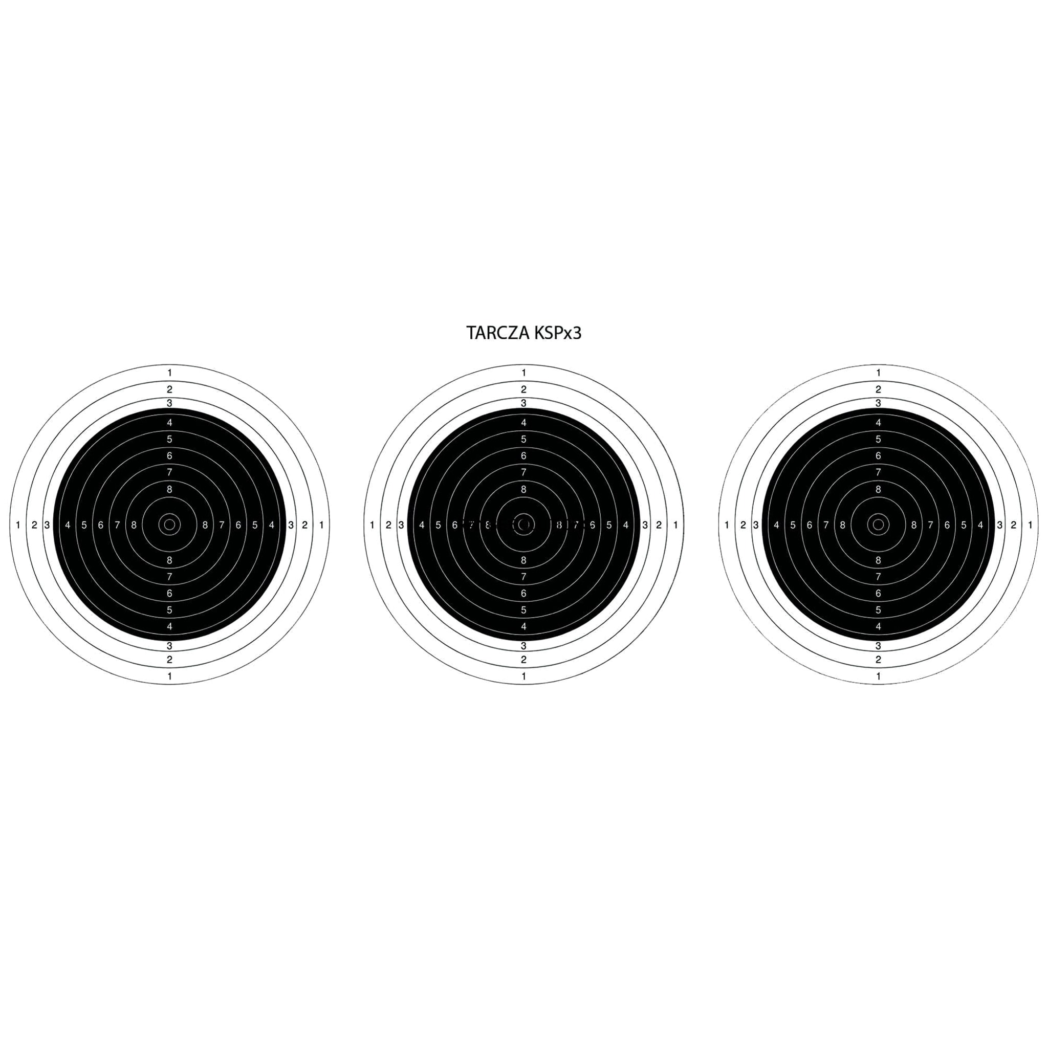 Мішень для стрільби Range Solutions 3X KSP - 500 шт.