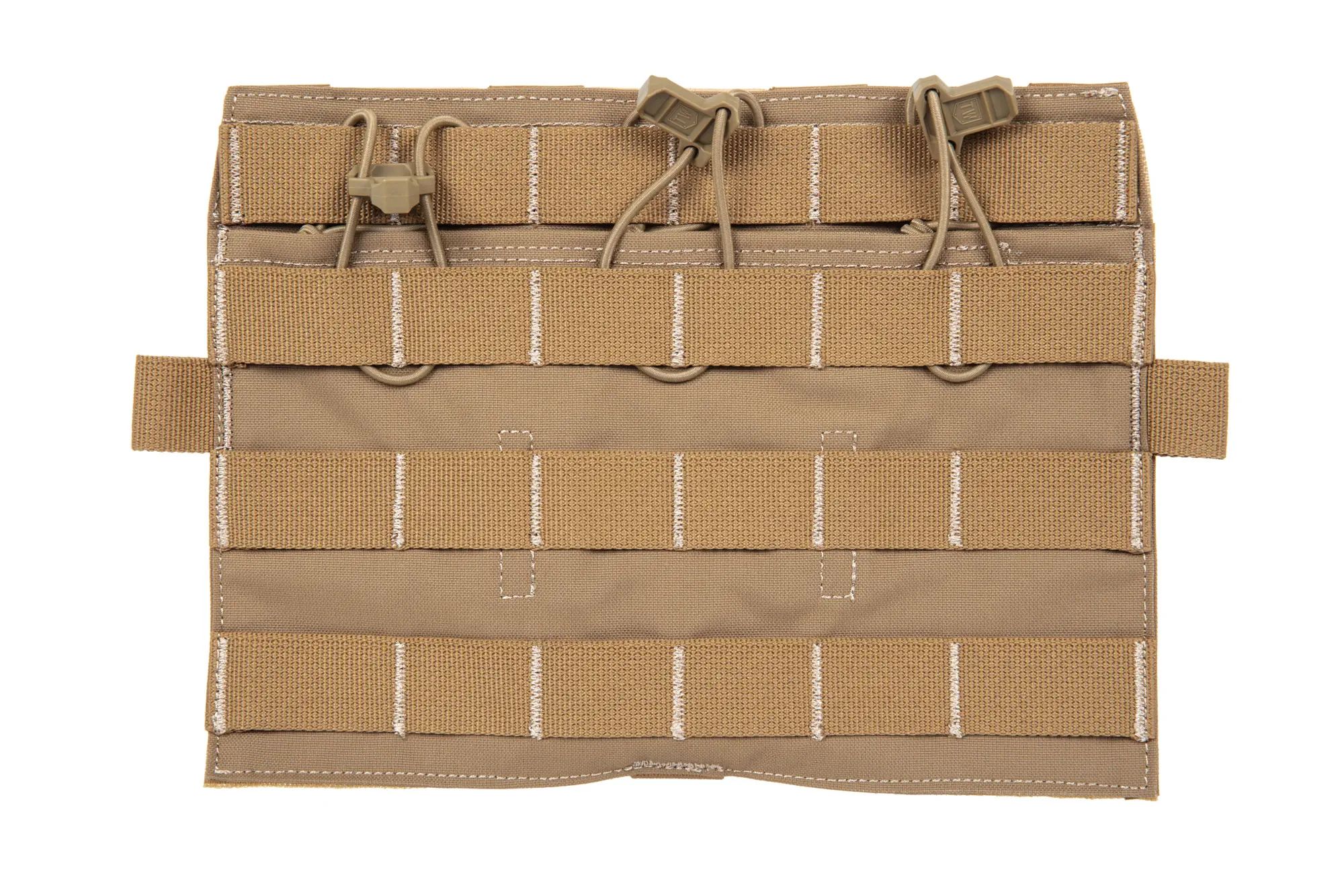Panel Ape Force Gear Flat z potrójną ładownicą na magazynki karabinowe - Coyote Brown