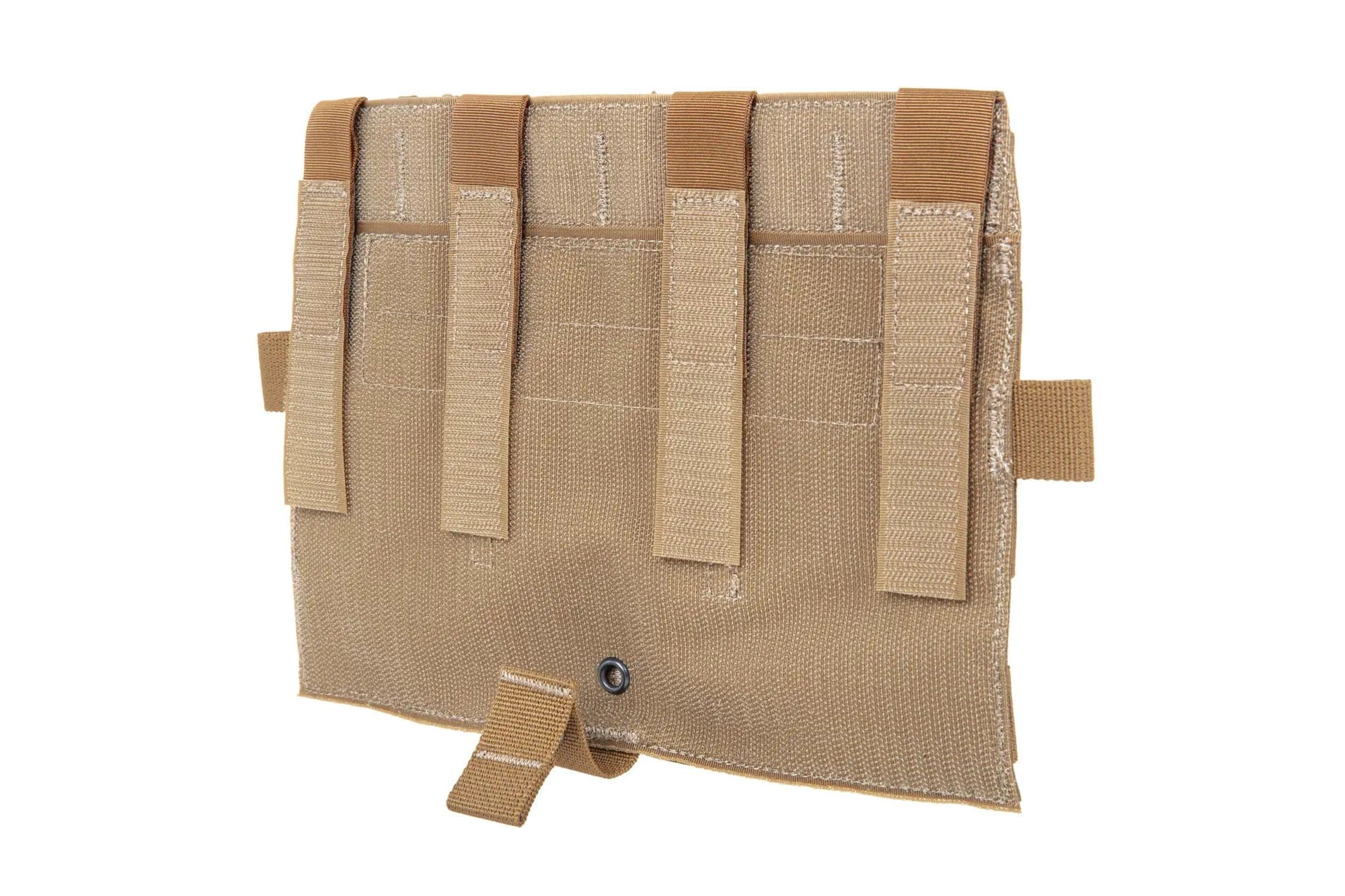 Panel Ape Force Gear Flat z potrójną ładownicą na magazynki karabinowe - Coyote Brown
