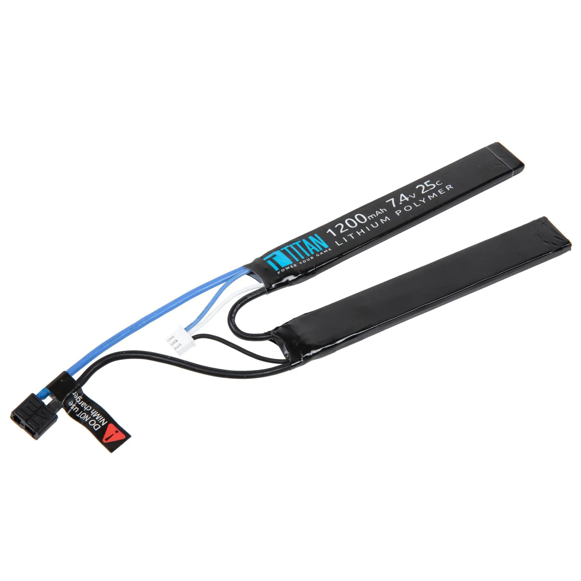 Акумулятор ASG Titan Li-Po 7,4V 25C 1200 mAh 2-модульний - Deans