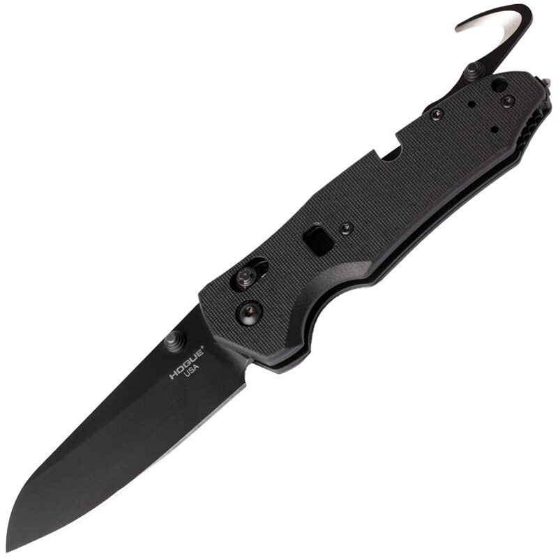 Nóż składany ratowniczy Hogue Trauma First Response Tool Black Cerakote - Black